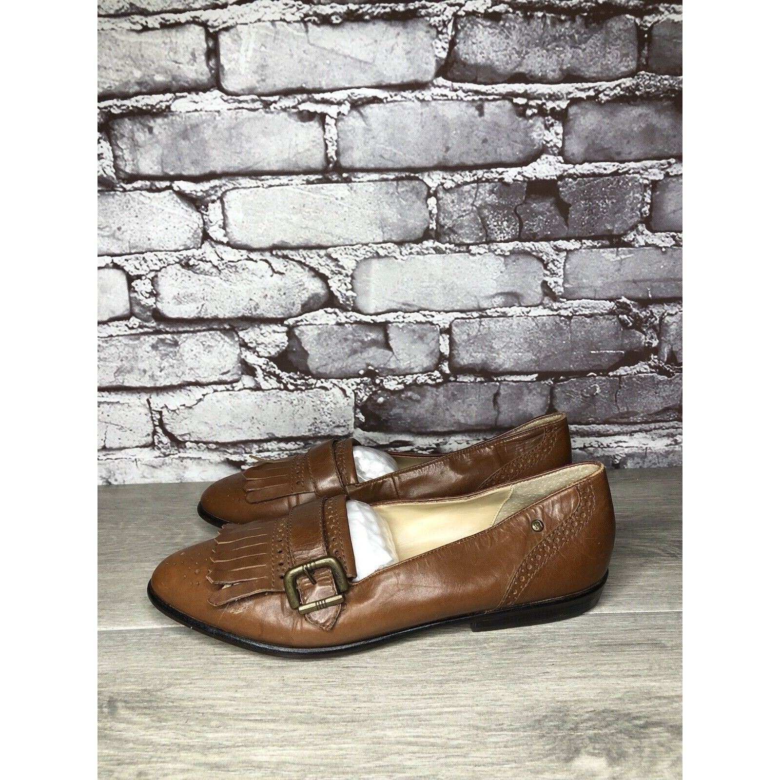 Etienne Aigner Etienne Aigner VTG Brown Leather Kiltie Monk Strap Loafers W Size US 9 / IT 39 - 11 Thumbnail