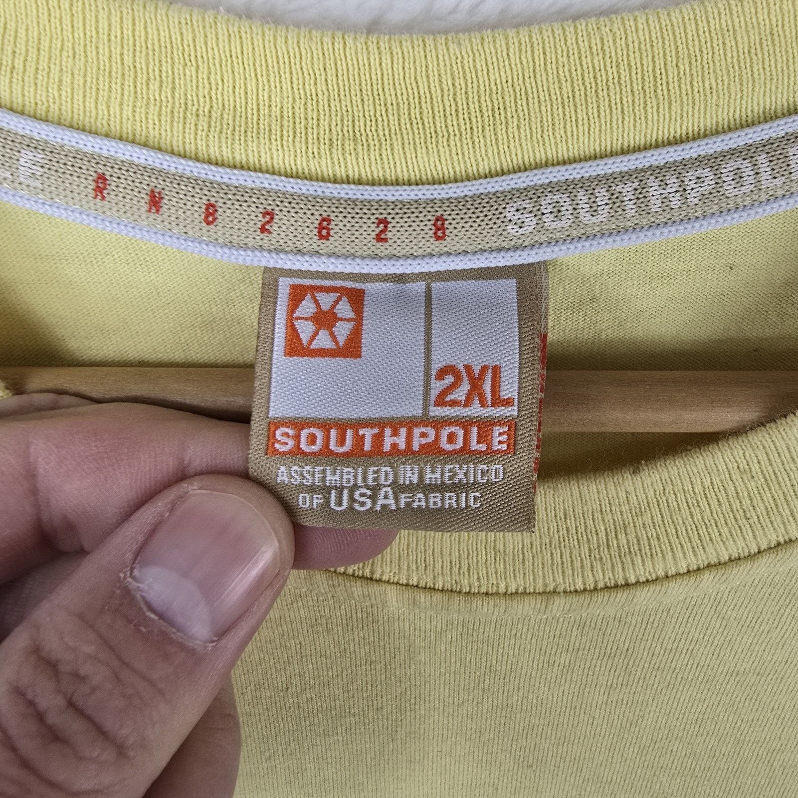 Southpole Vintage Southpole Spell Out Yellow Shirt Baggy Size XXL Y2K Size US XXL / EU 58 / 5 - 4 Thumbnail
