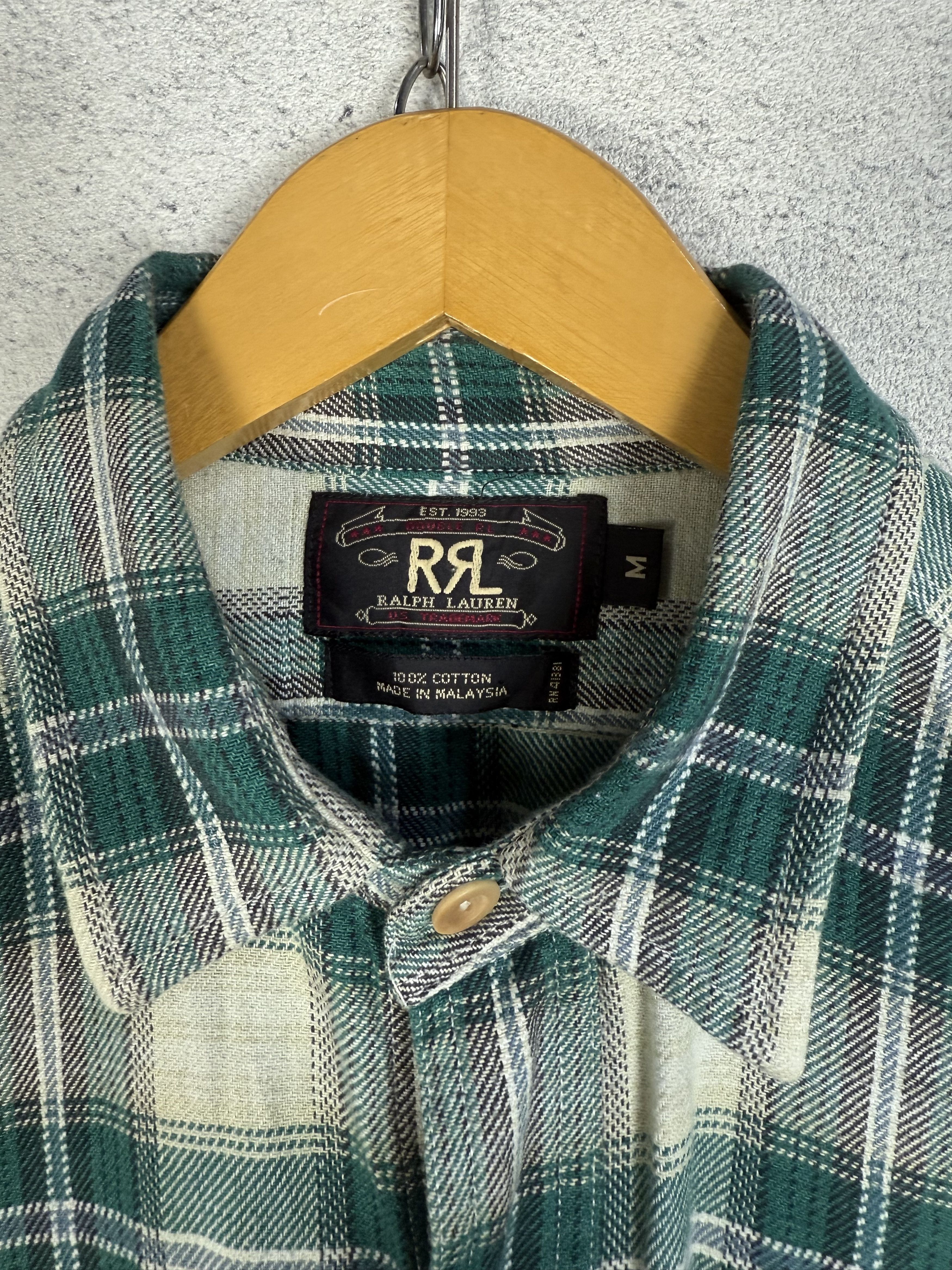RRL Ralph Lauren RRL Double RL Plaid Tartan Button Up Shirt Size US L / EU 52-54 / 3 - 6 Thumbnail