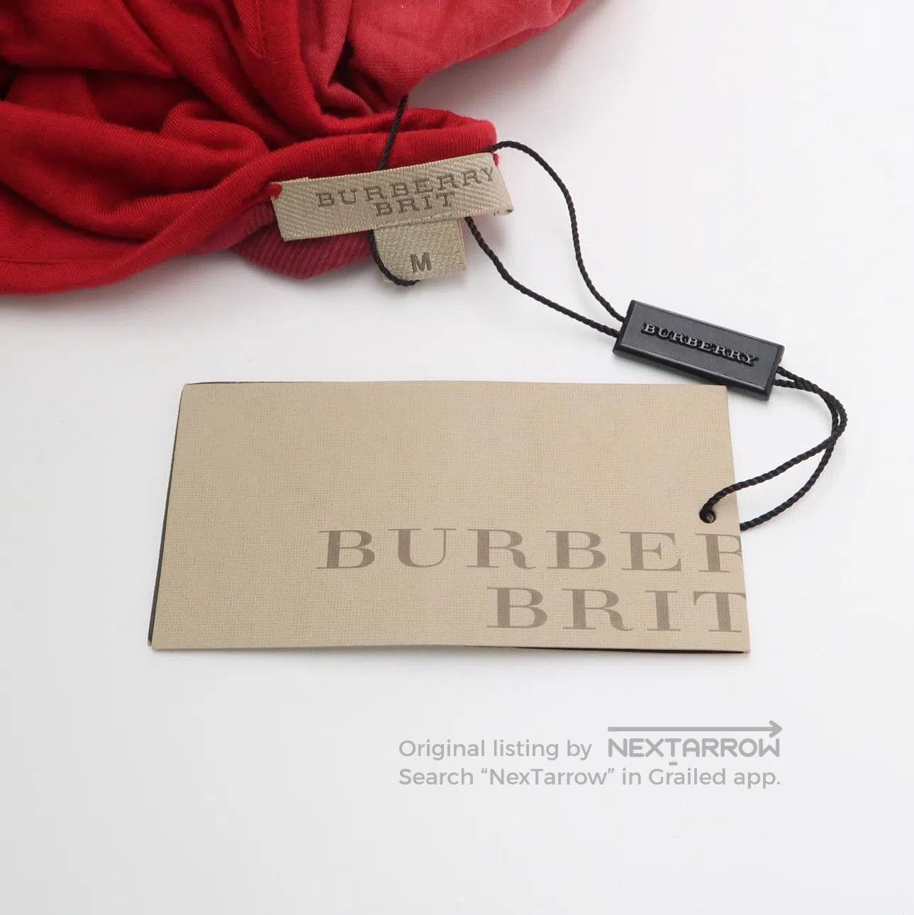 Burberry Burberry Brit Red Scoop Neck Tee Shirt . Size US M / EU 48-50 / 2 - 3 Thumbnail