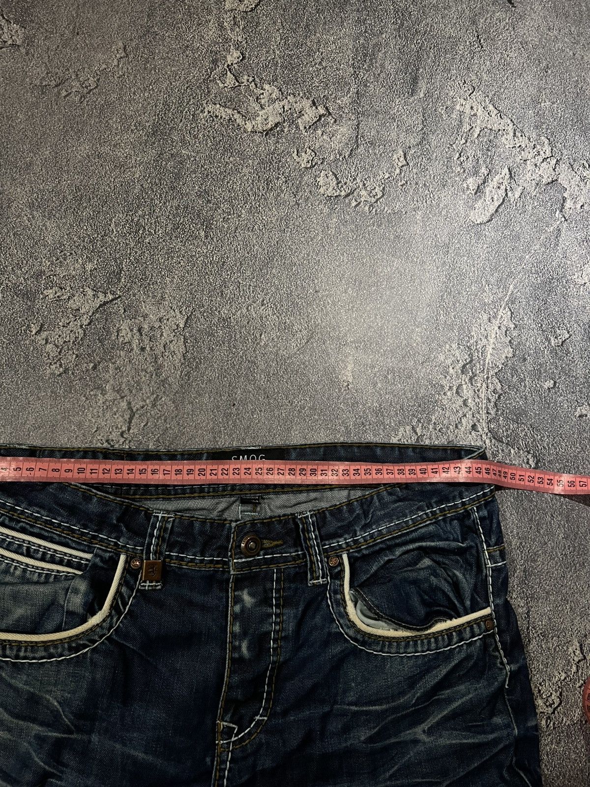 Japanese Brand Faded Shredded Destroyed Slim - Avan Number Nine Style Size US 36 / EU 52 - 10 Thumbnail