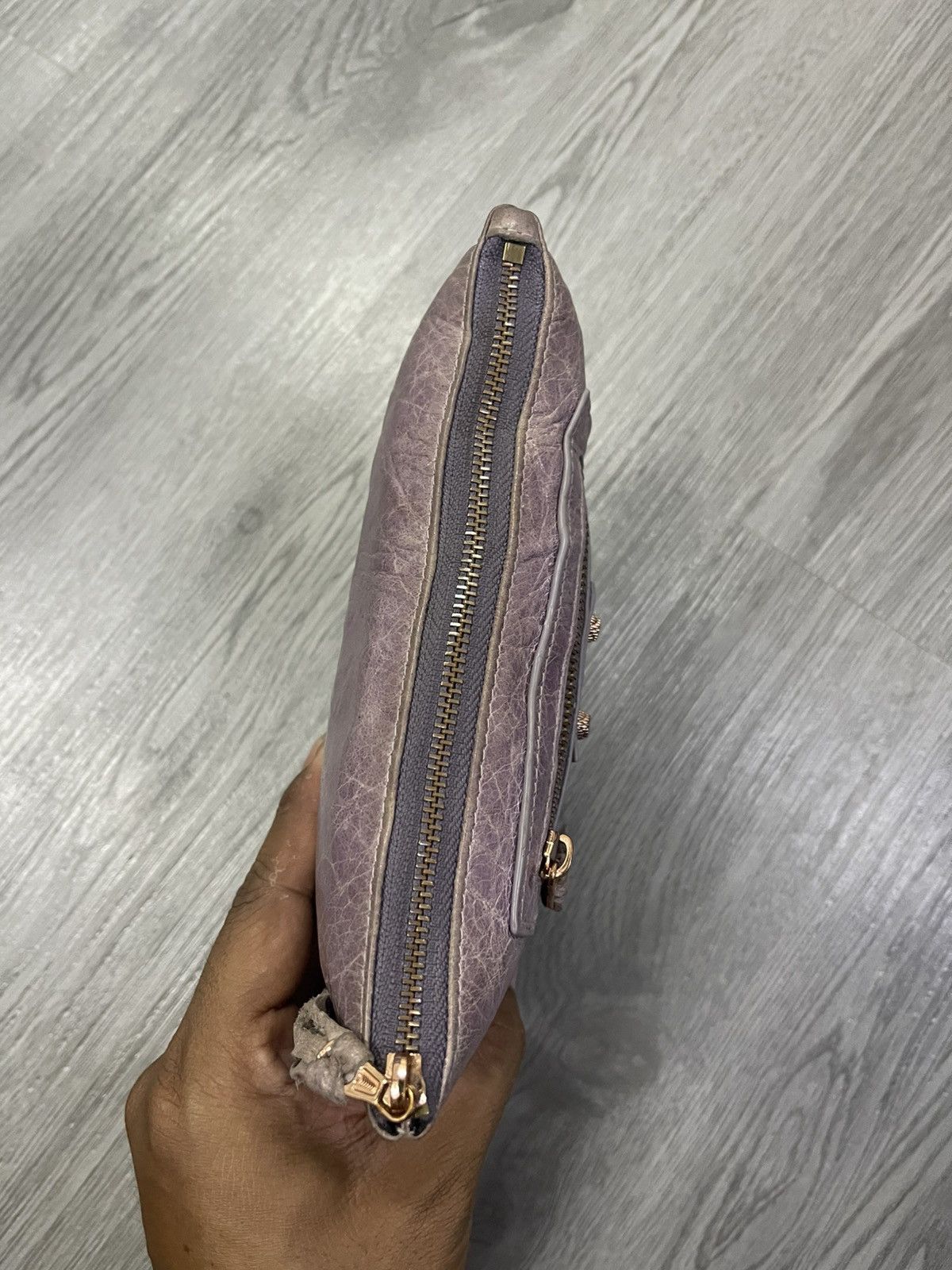 Balenciaga Balenciaga City purple leather Wallet Size ONE SIZE - 7 Thumbnail