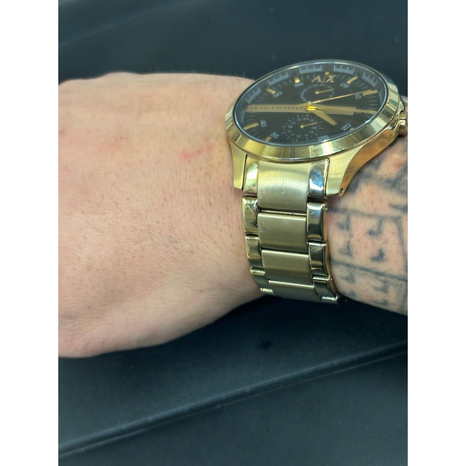 Armani Exchange Armani Exchange AX2121 Gold Tone Men’s Watch! New Battery! Size ONE SIZE - 3 Thumbnail