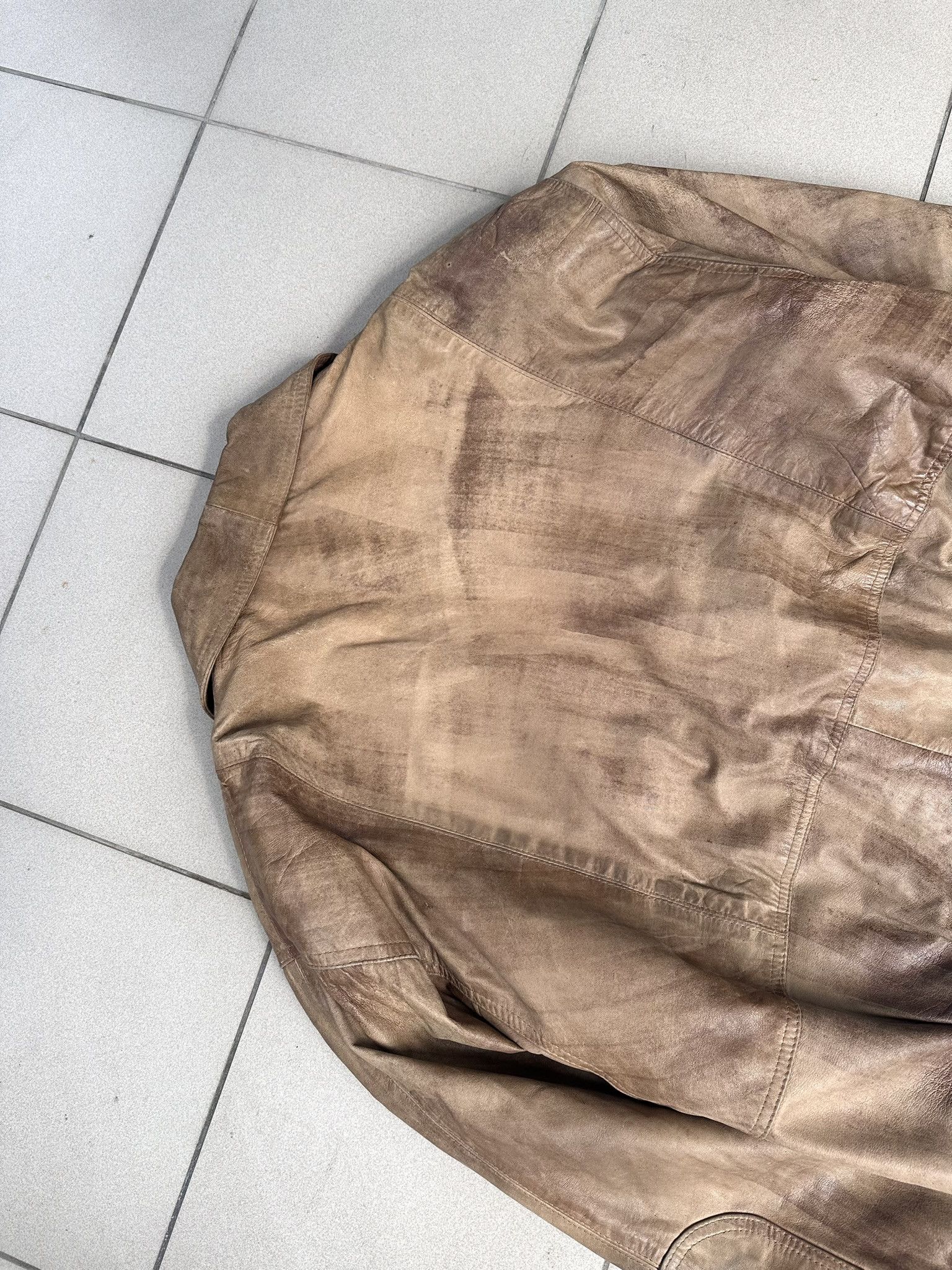 Leather × Vintage Leather men jacket vintage old money starboy Size US L / EU 52-54 / 3 - 6 Thumbnail
