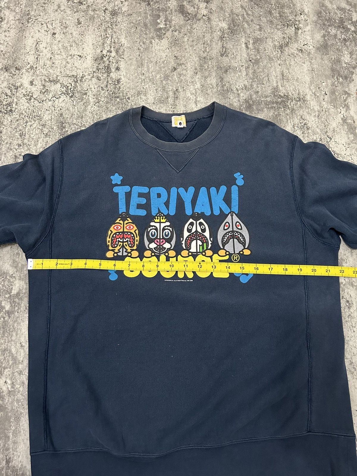 Bape 2009 Bape Teriyaki Source Sun Faded Sweatshirt Size US M / EU 48-50 / 2 - 14 Thumbnail