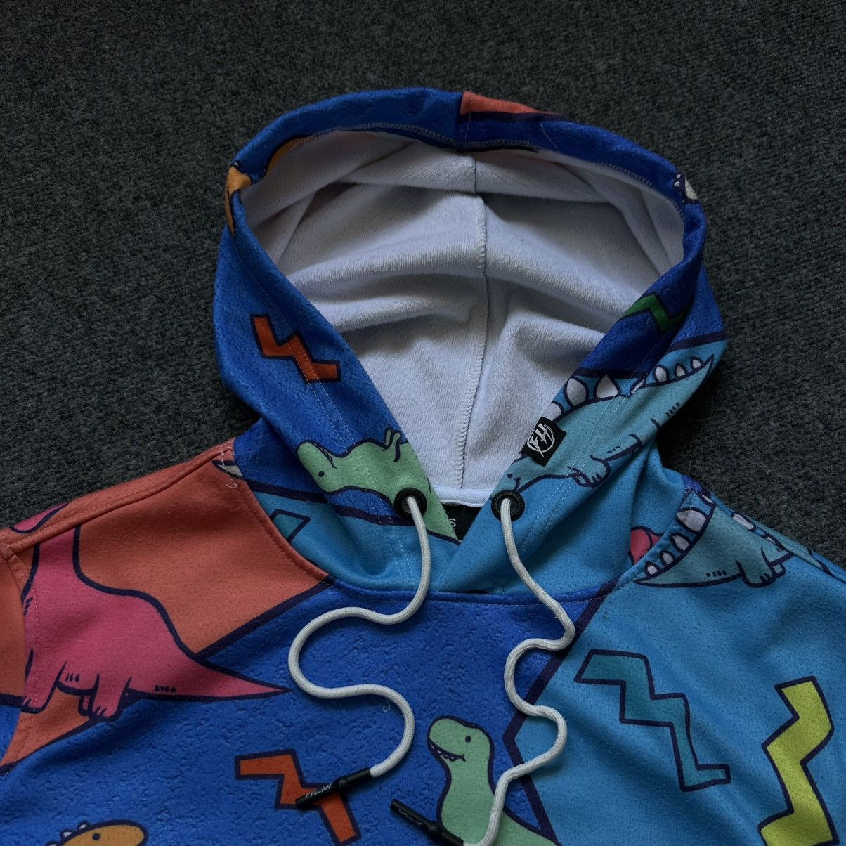 Le Grande Bleu (L.G.B.) VTG Fresh Hoods Hoodie Dragon Overprinted Size S Y2K 00s USA Size US S / EU 44-46 / 1 - 11 Thumbnail