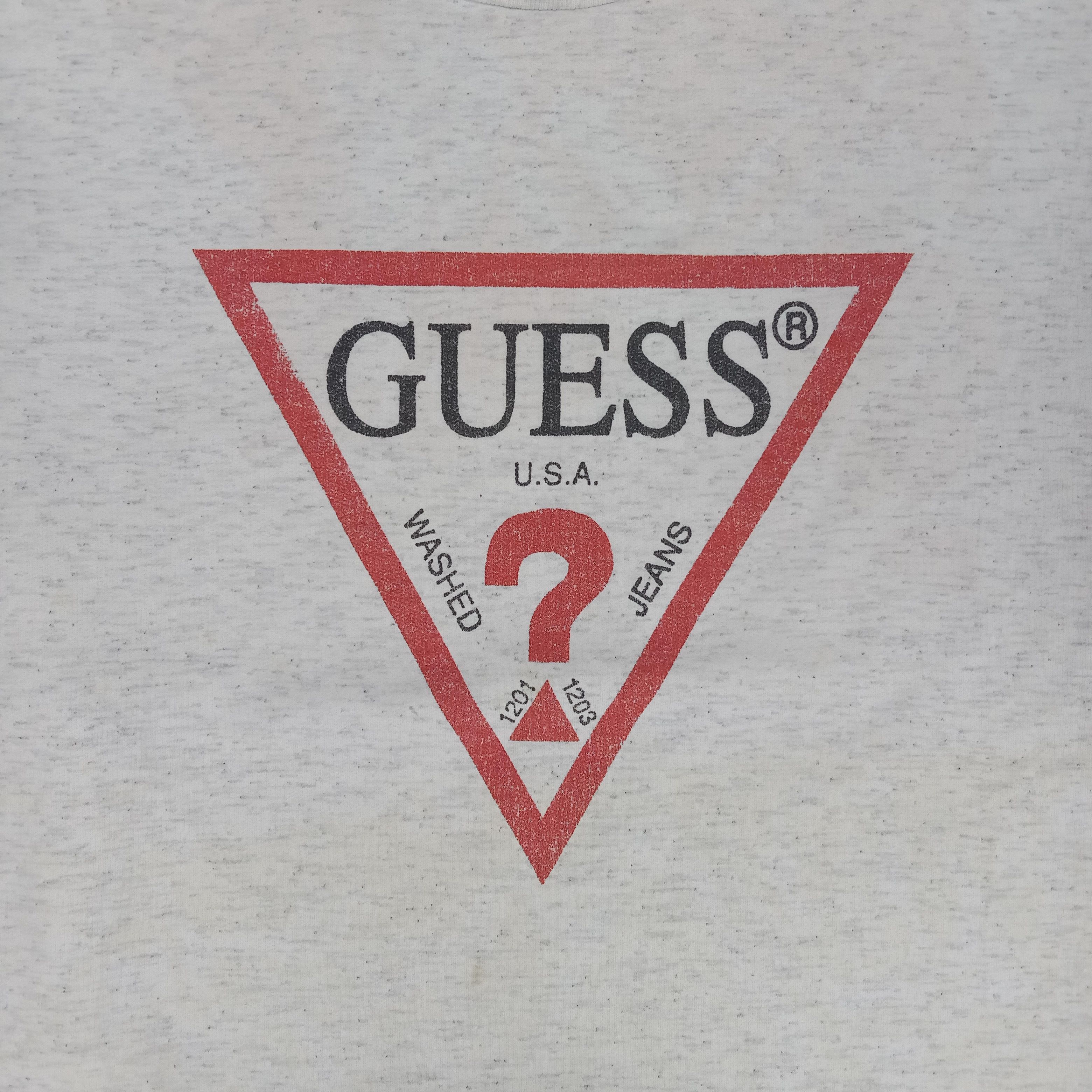 Guess × Vintage Guess American Brand Center Logo Sweatshirt Size US XL / EU 56 / 4 - 3 Thumbnail