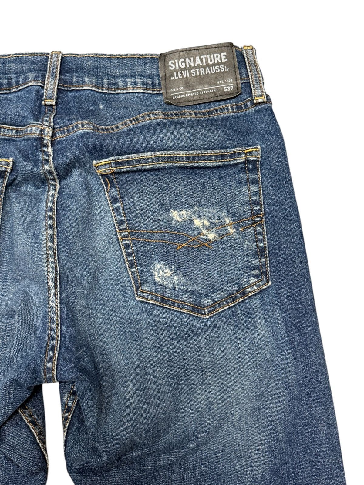 Levi's Levi’s S51 Straight Distressed Jeans (32x32) – Vintage Wash Size US 32 / EU 48 - 9 Thumbnail