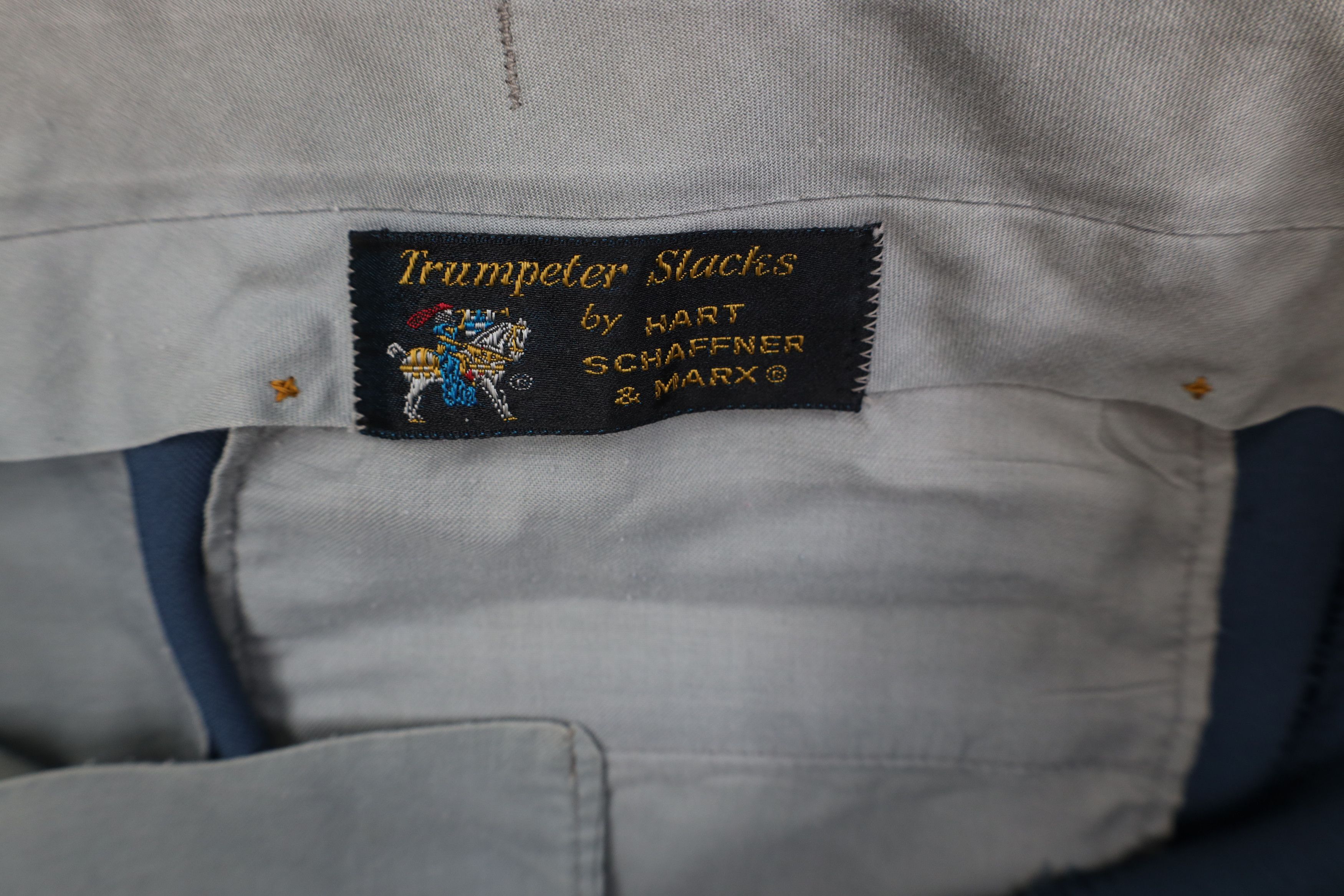 Vintage Vintage 70s Streetwear Flared Wide Leg Chino Pants Blue USA Size US 36 / EU 52 - 8 Thumbnail