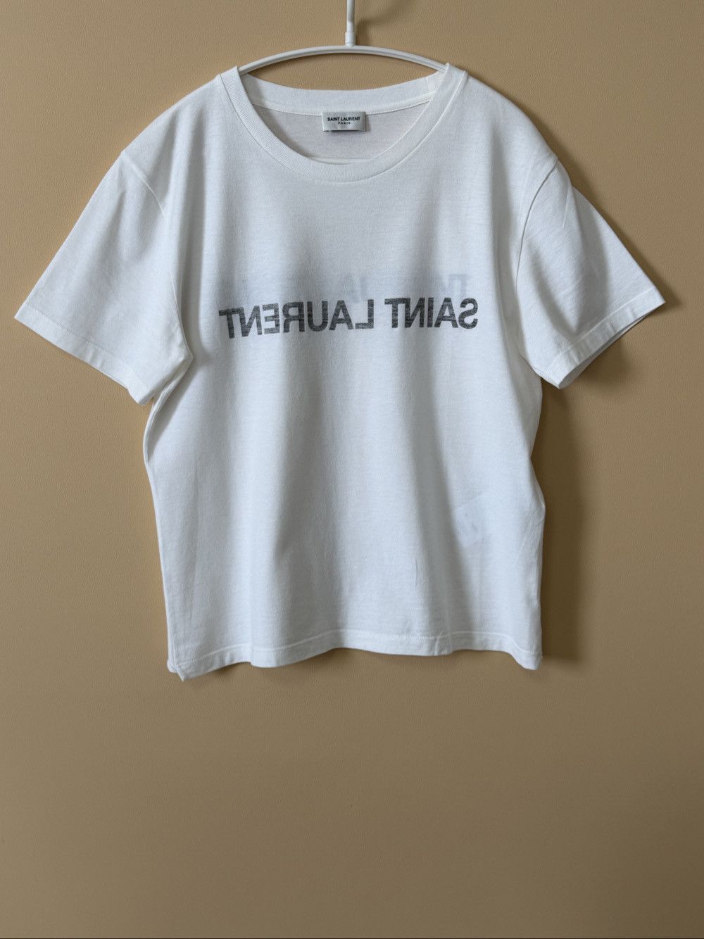 Saint Laurent Paris Saint Laurent Reversed Logo T-Shirt Size M Size M / US 6-8 / IT 42-44 - 1 Thumbnail