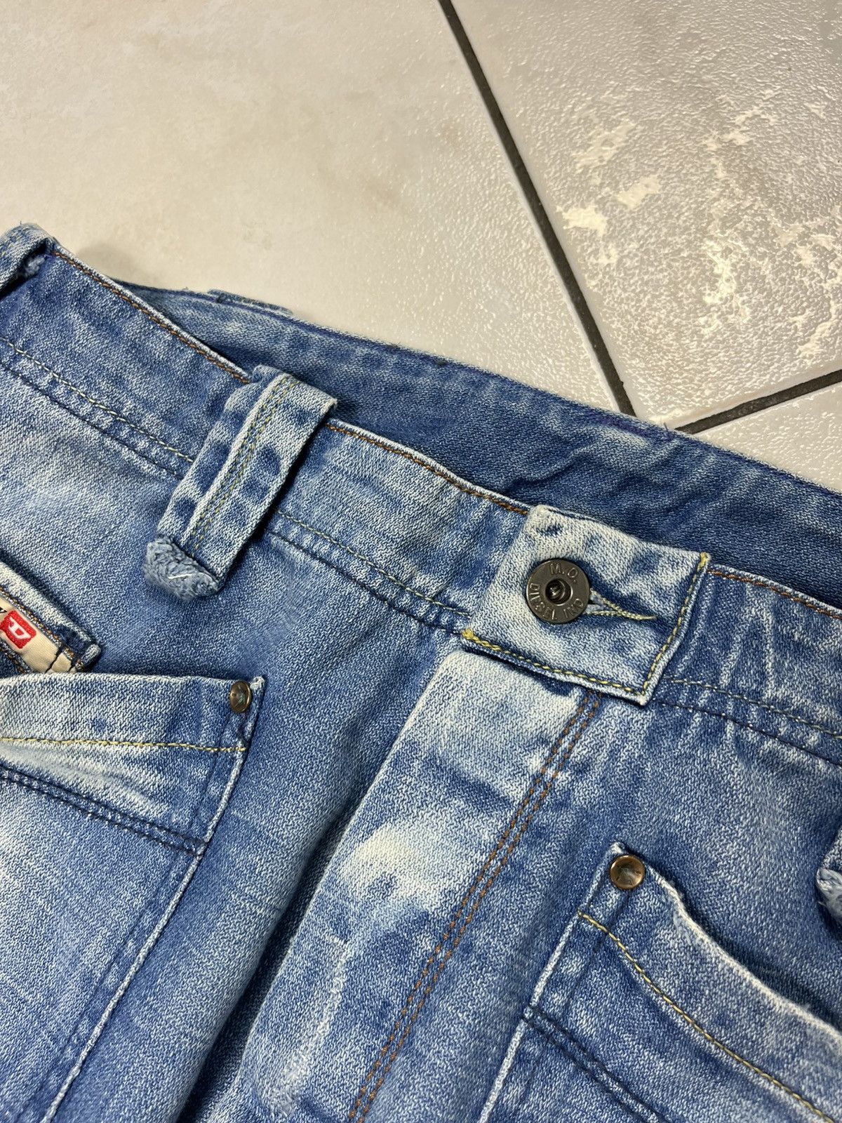 Diesel × Vintage Vintage Diesel moorix y2k distressed denim jeans baggy pants Size US 32 / EU 48 - 14 Thumbnail