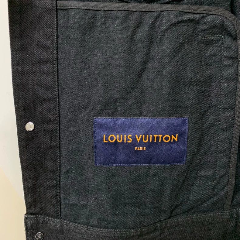 Louis Vuitton Louis Vuitton Black DNA Denim Jacket Size US M / EU 48-50 / 2 - 2 Thumbnail