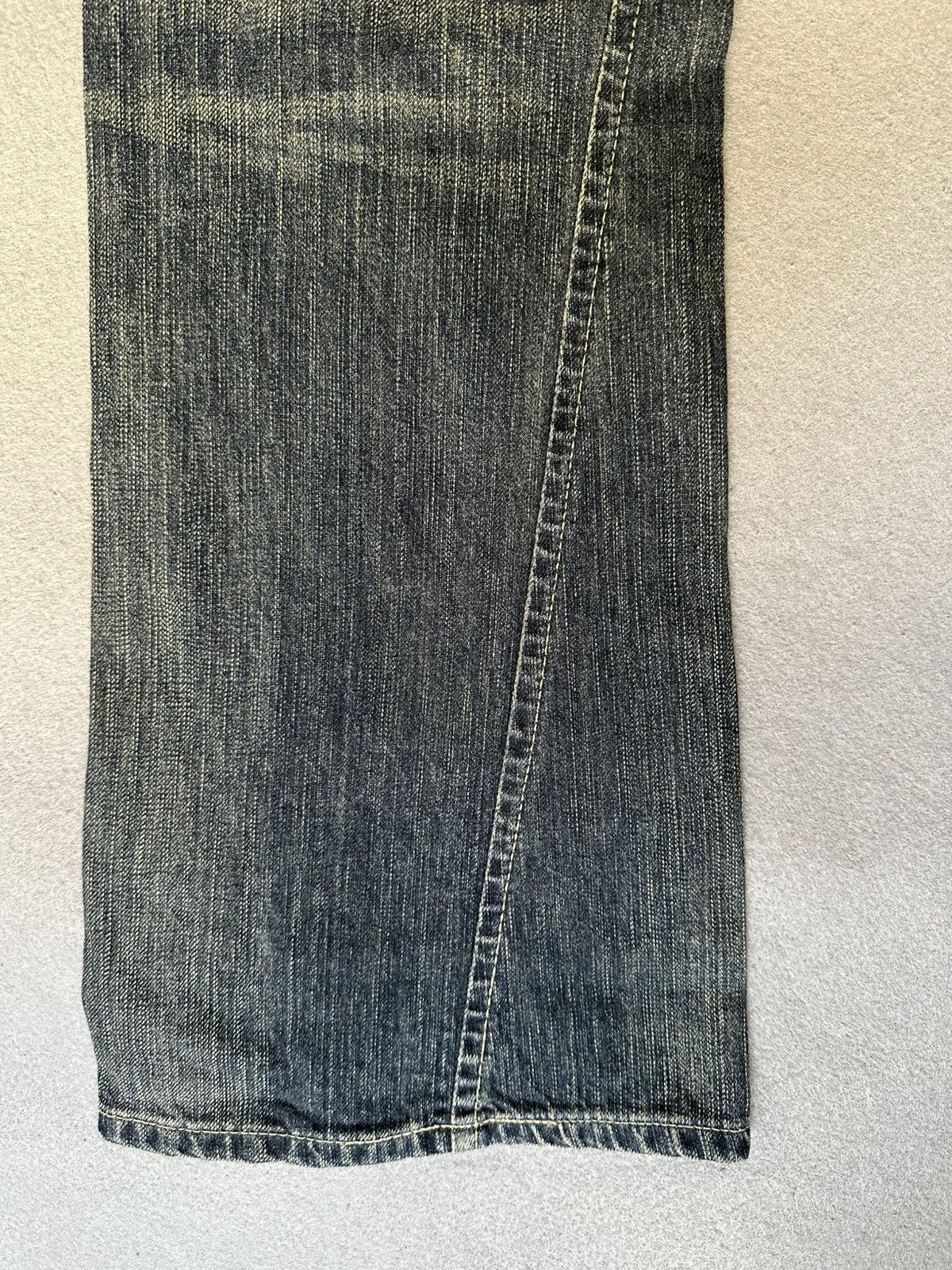 Japanese Brand FLARE Edwin Blue Trip Denim Size US 32 / EU 48 - 13 Thumbnail