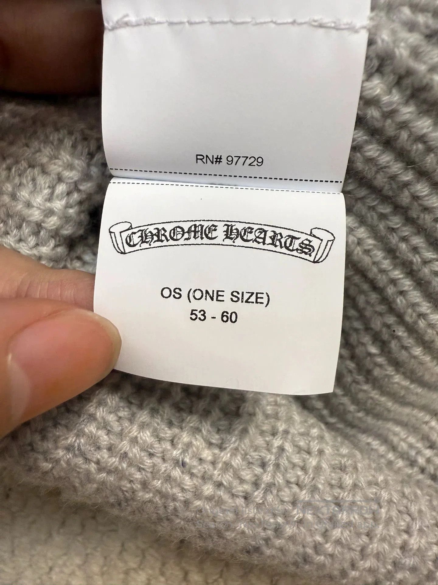 Chrome Hearts chrome hearts gray knit beanie with stars. Size ONE SIZE - 4 Thumbnail