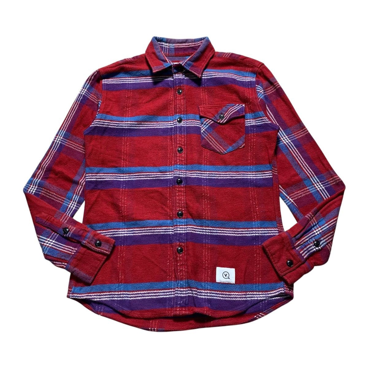 Vanquish Vtg Vanquish Multiplaid Flannel Shirt Button Up Size US S / EU 44-46 / 1 - 1 Thumbnail