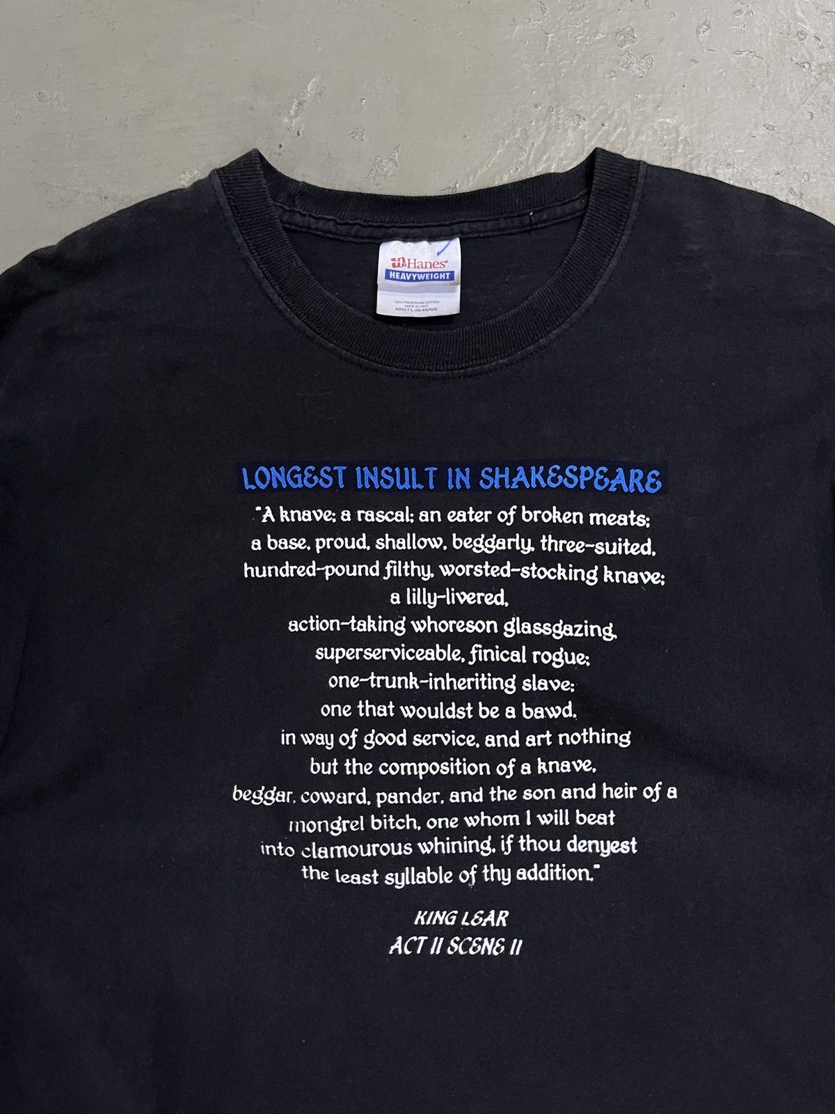 Vintage Vintage Longest Insult in Shakespeare Poem Tee Size US M / EU 48-50 / 2 - 2 Thumbnail