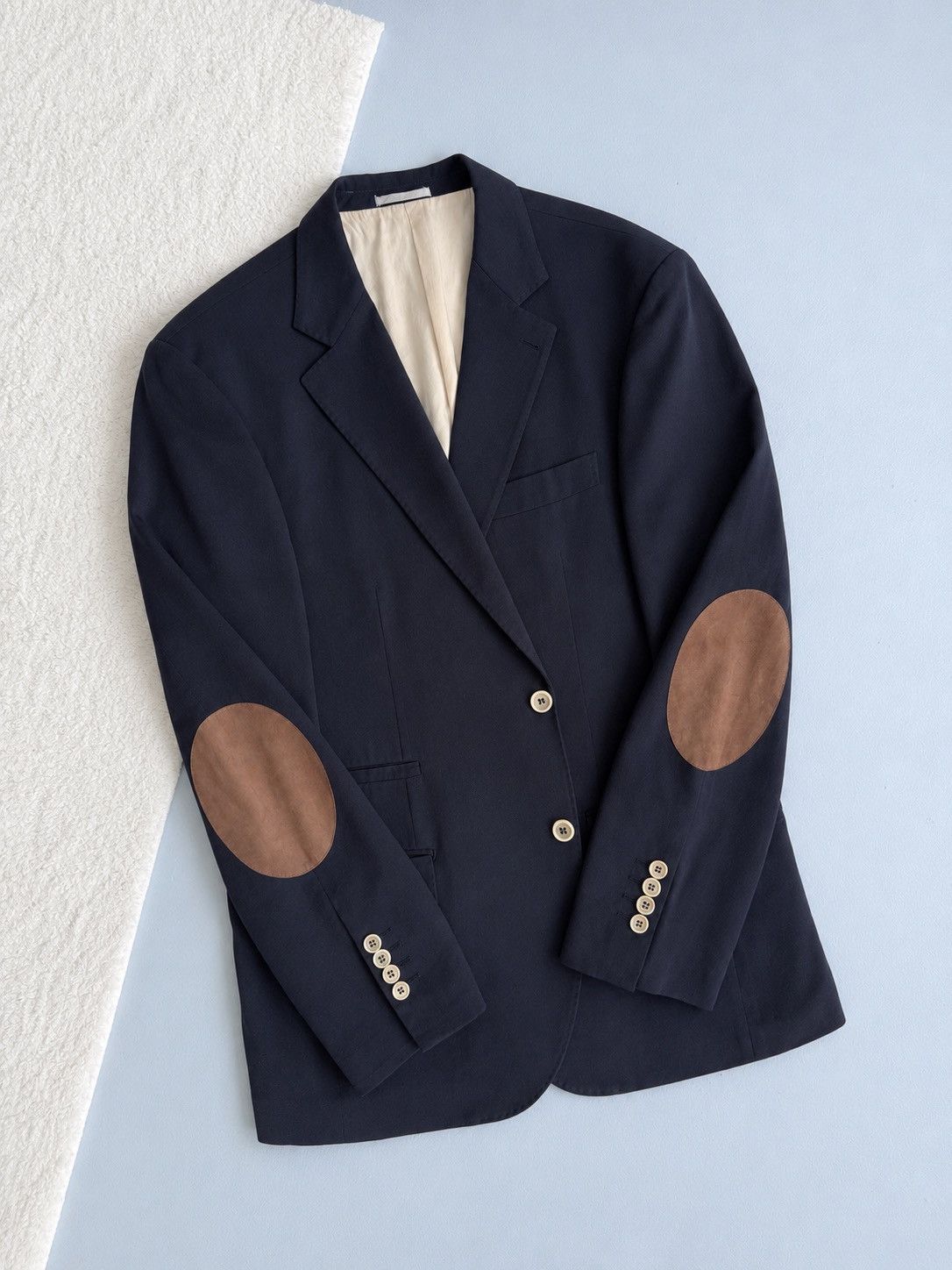 Brunello Cucinelli Brunello Cucinelli Cotton Blazer Navy Color Mens 44 R 54 IT Size 44R - 4 Thumbnail