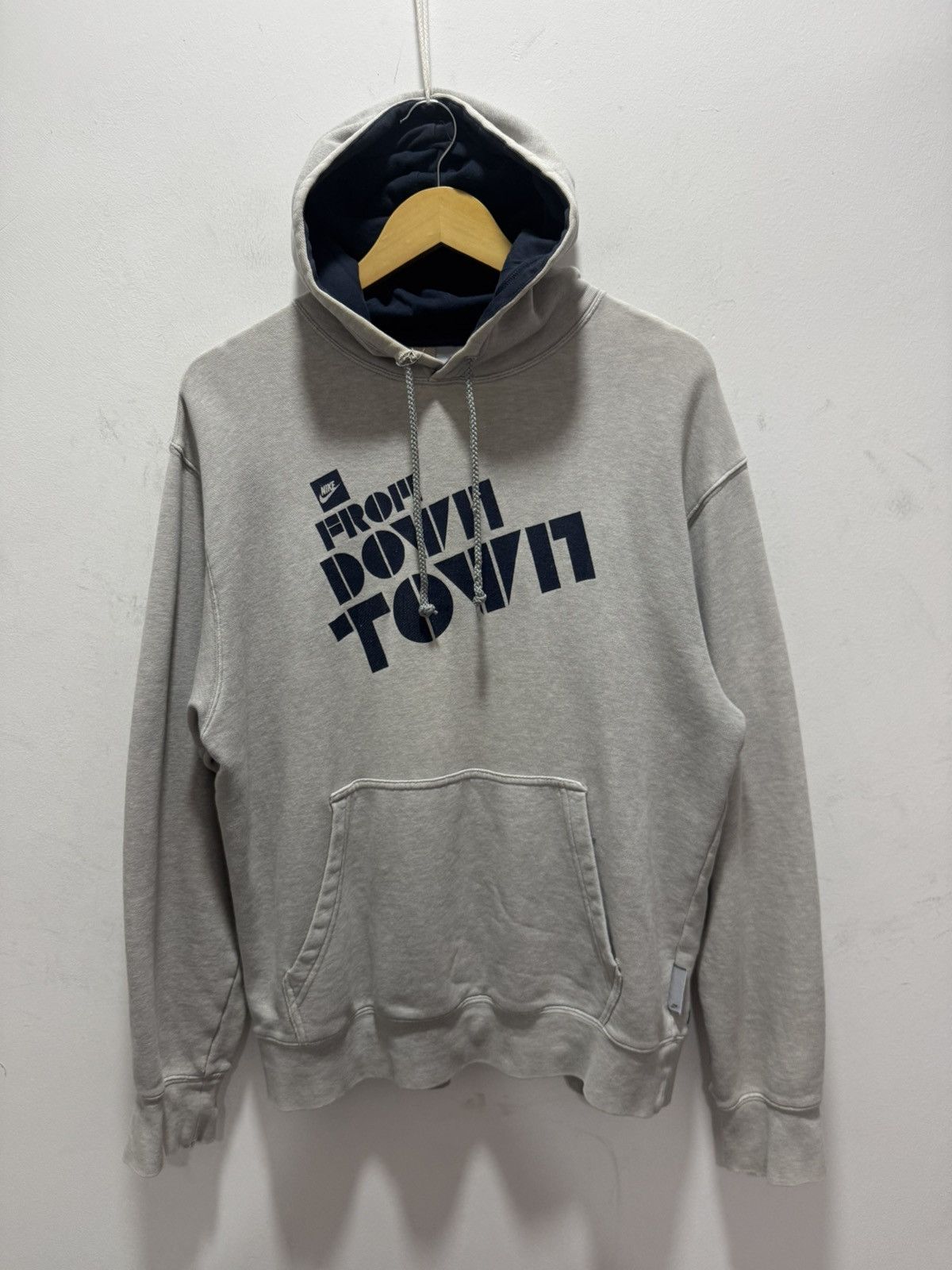 Nike × Vintage Y2k NIKE SPELLOUT HOODIE SWEATSHIRT Size US L / EU 52-54 / 3 - 1 Thumbnail