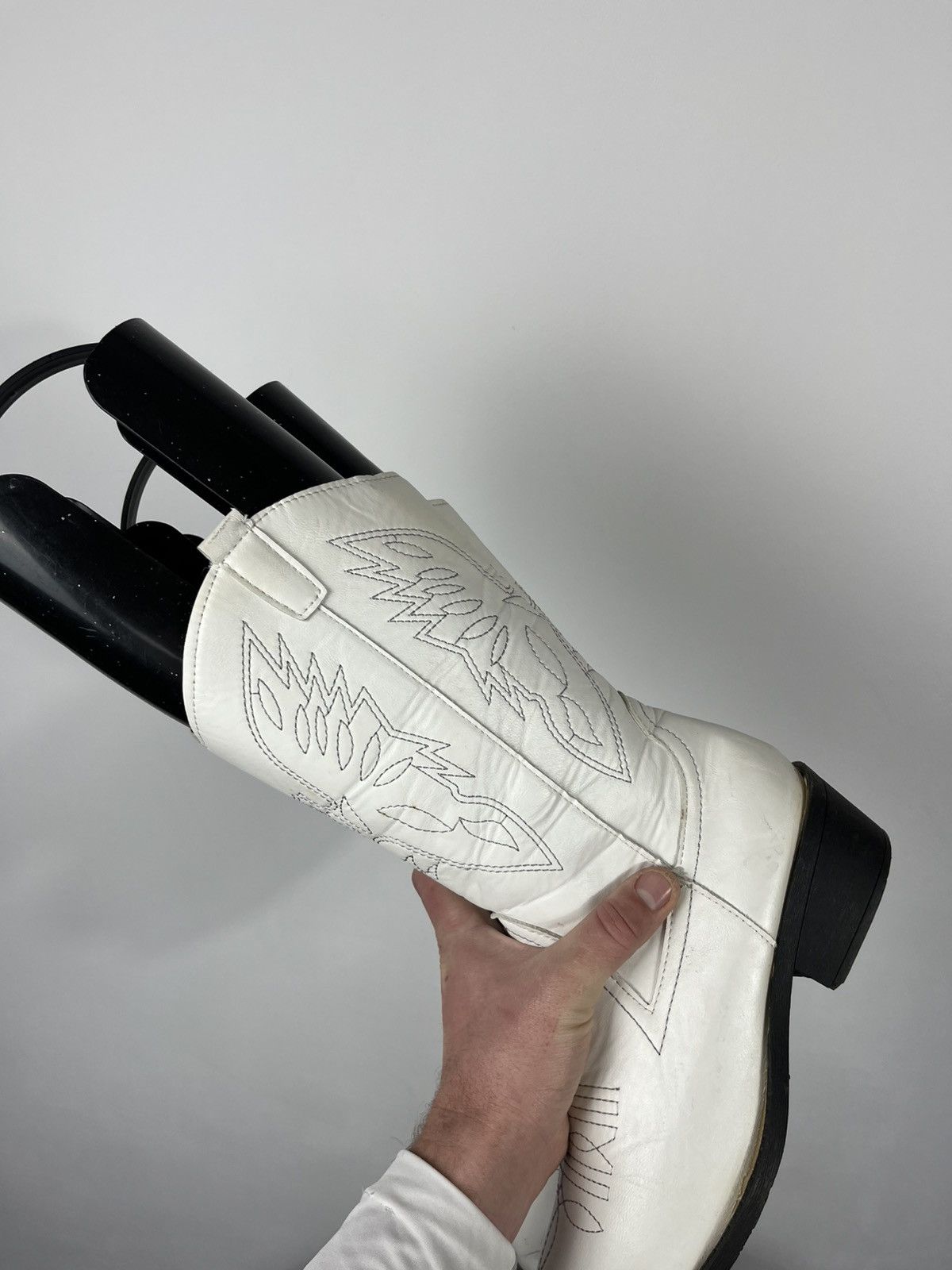 Other Women’s White Western Cowboy Boots EU 41 Faux Leather Size US 10 / IT 40 - 16 Thumbnail