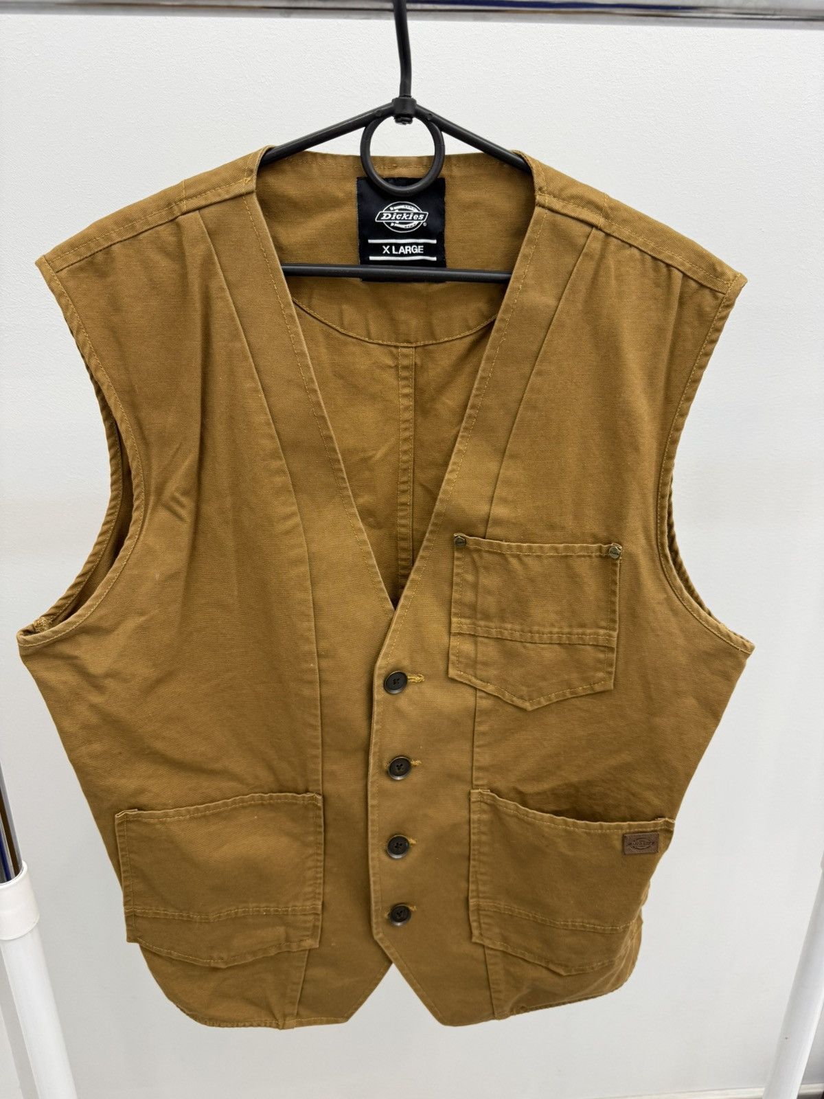 Dickies Dickies Pockets Button Up Vest Work Jacket Size US XL / EU 56 / 4 - 1 Thumbnail