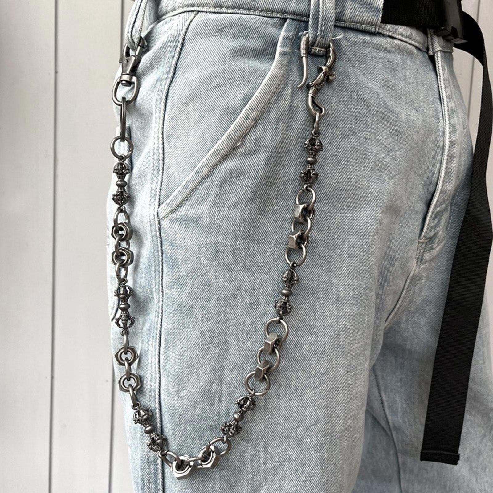 Jewelry Screw Cap Waist Wallet Chain, Pants Chain Size ONE SIZE - 1 Thumbnail