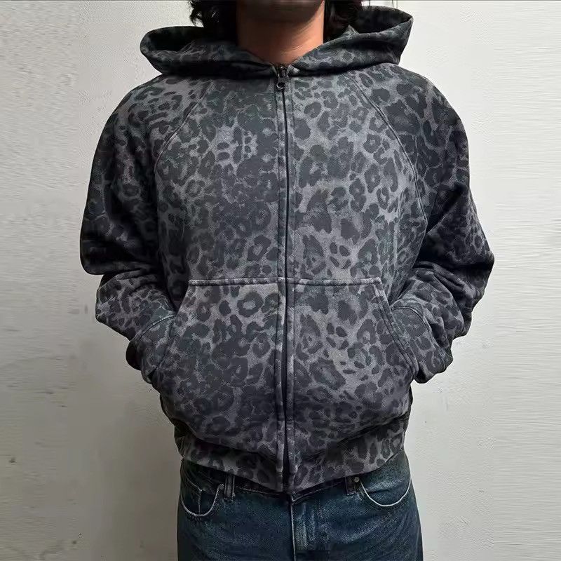 Japanese Brand Oversized Black Leopard Hoodie Size US XXL / EU 58 / 5 - 5 Thumbnail