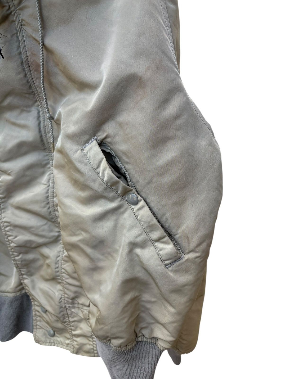 Alpha Industries Vintage Alpha Industries Bombers Hoodie Flight Jacket Size US M / EU 48-50 / 2 - 13 Thumbnail