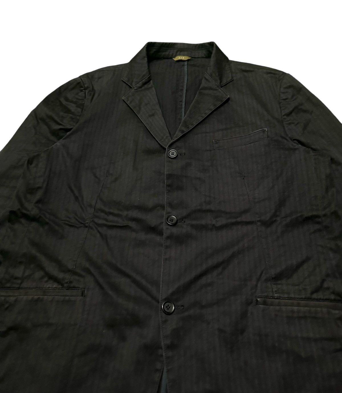 Yohji Yamamoto AAR Yohji Yamamoto striped coat Size US XL / EU 56 / 4 - 3 Thumbnail