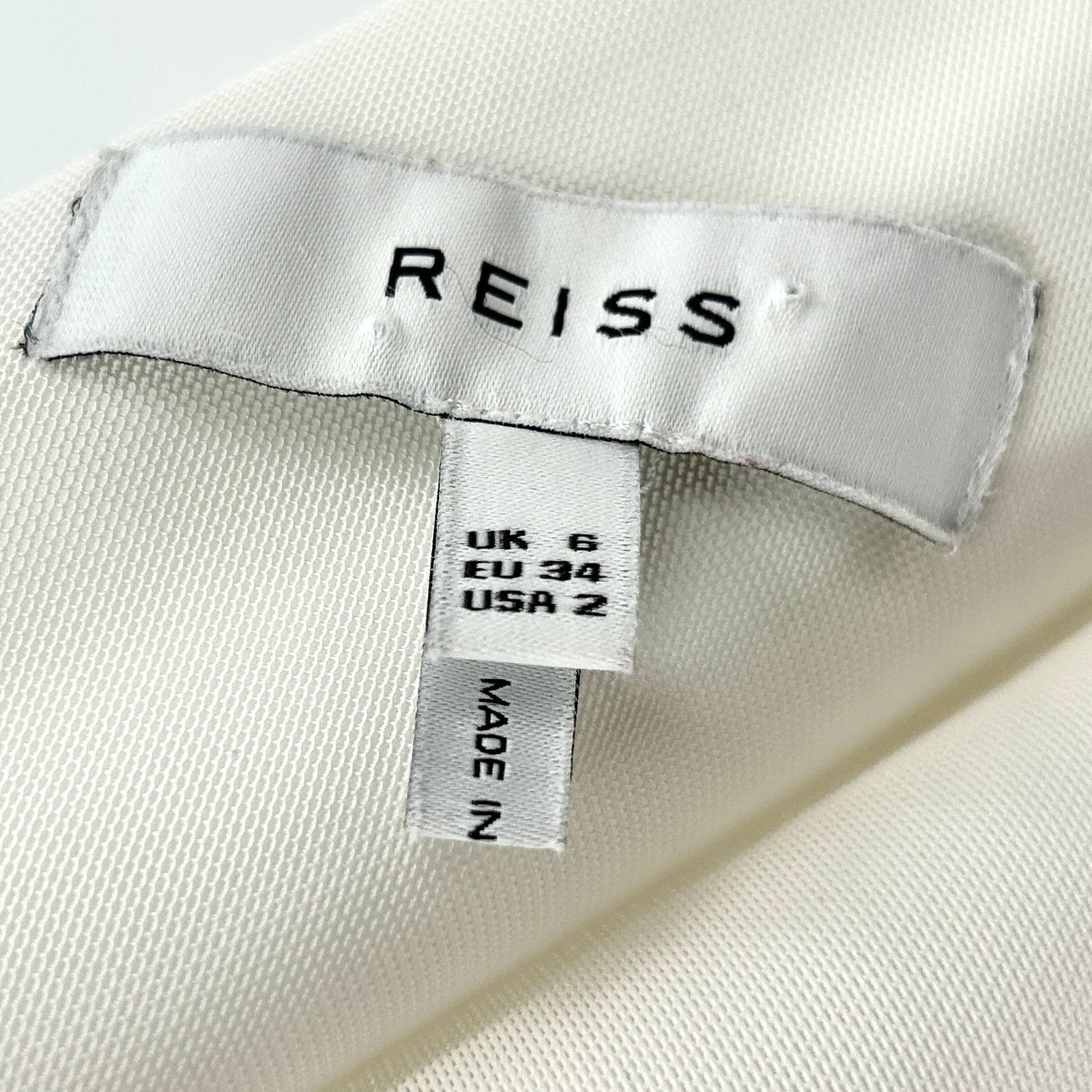 Reiss White Asymmetrical One-Shoulder Twist Waist Cocktail Dress Size XS / US 0-2 / IT 36-38 - 4 Thumbnail