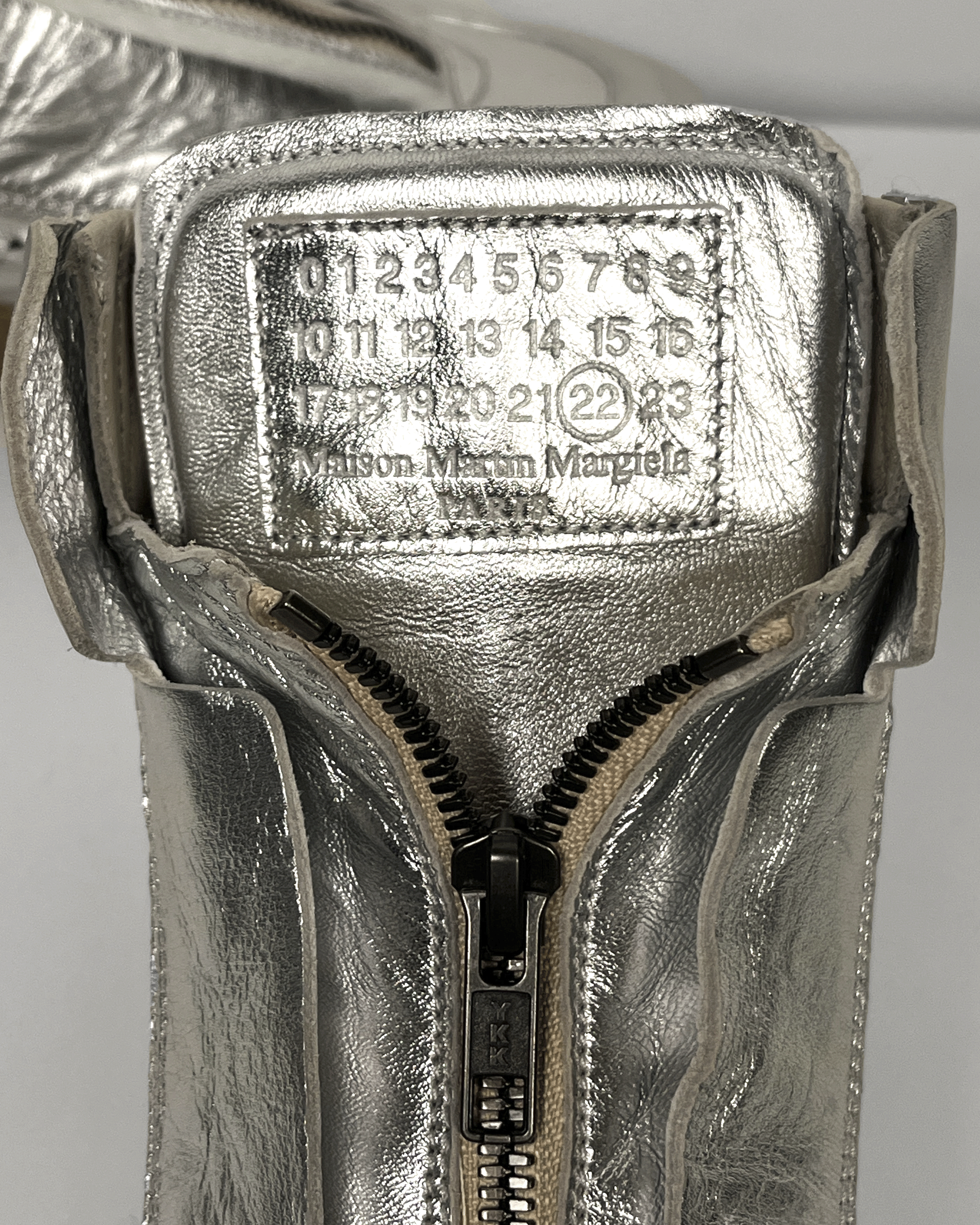 Maison Margiela Maison Margiela Silver Future High Top Sneakers Size US 5 / EU 37 - 8 Thumbnail