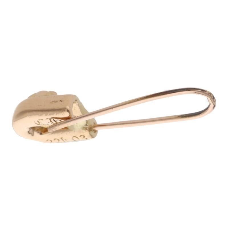 Chrome Hearts Chrome Hearts Diamond 22k gold Safety pin earring Size ONE SIZE - 5 Thumbnail