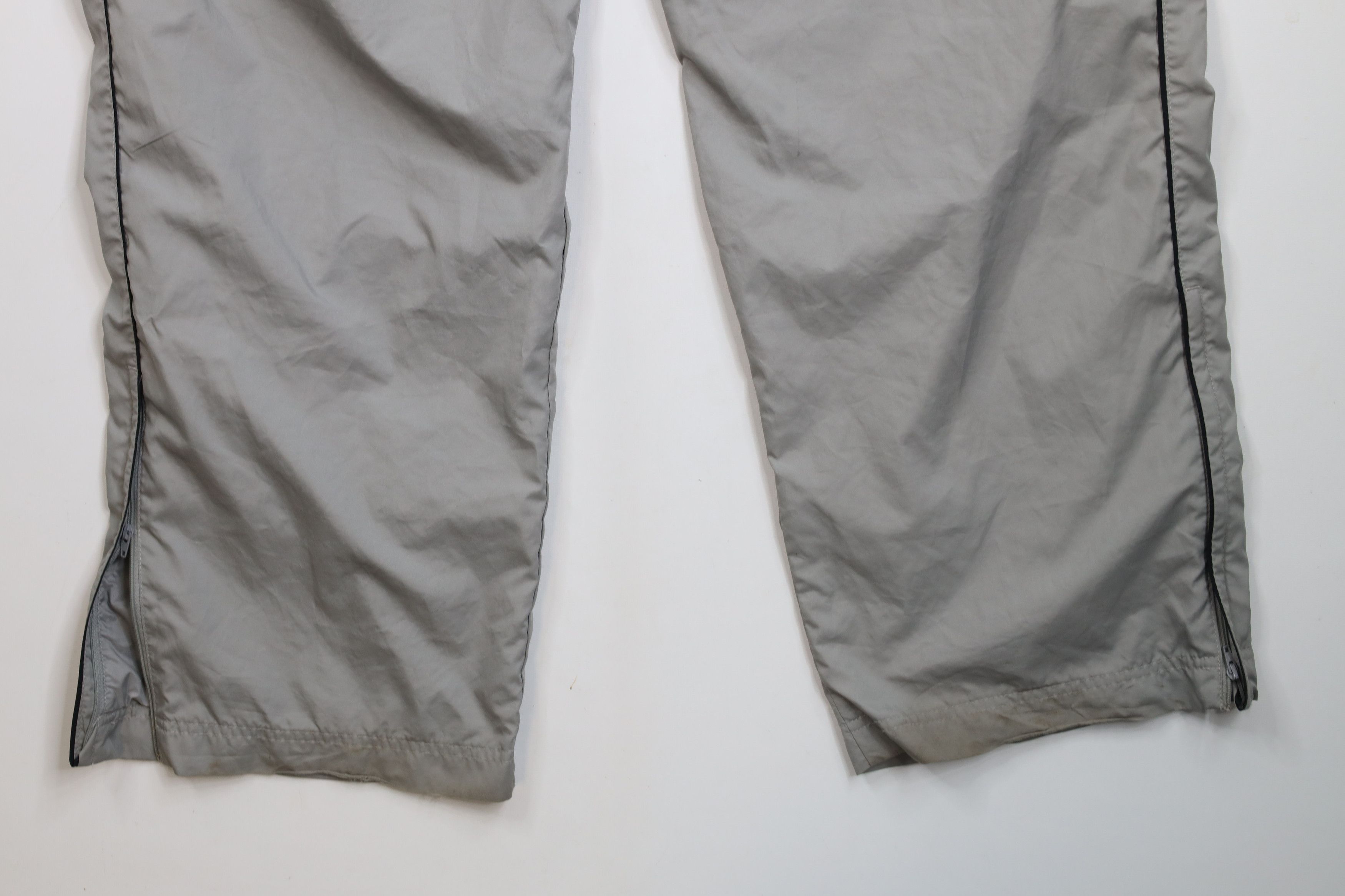 Nike × Vintage Vintage Nike Scott Mini Swoosh Lined Wide Leg Pants Gray Size US 40 / EU 56 - 13 Thumbnail