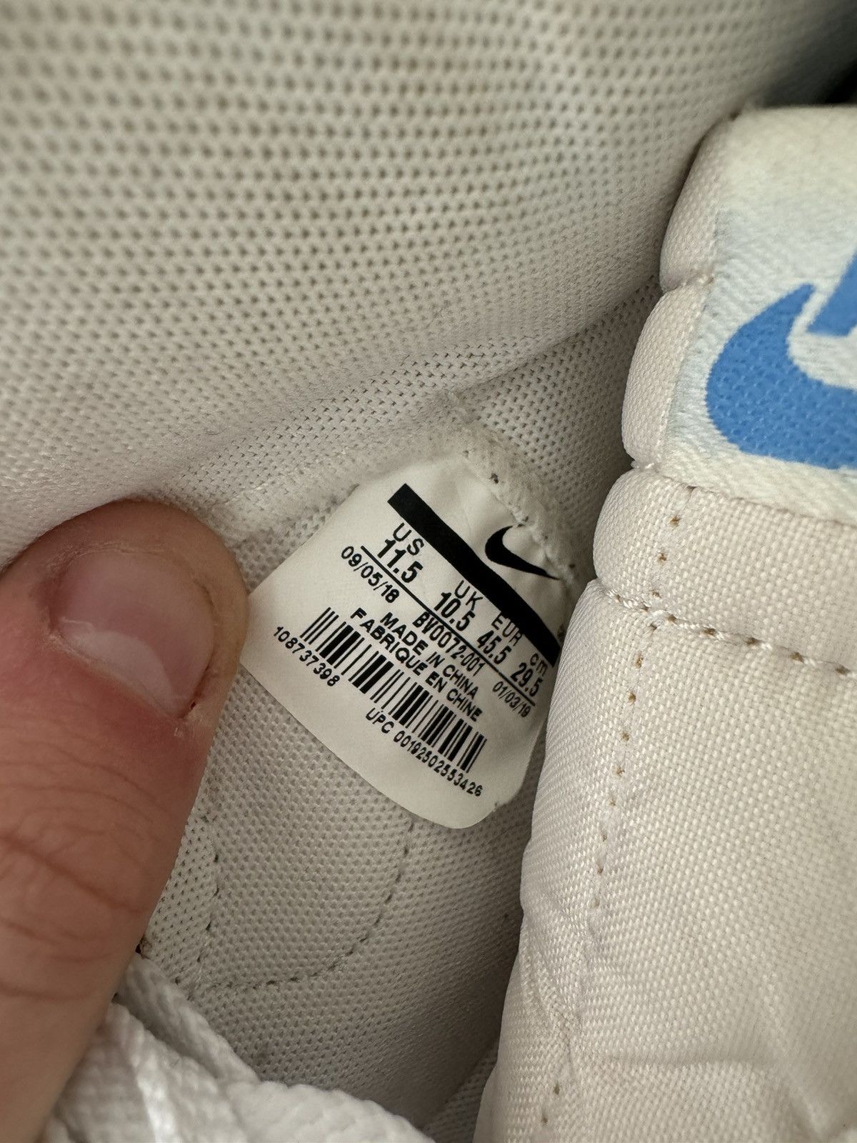 Nike × Sacai Nike Sacai Blazer Mid Blue Size US 11.5 / EU 44-45 - 13 Thumbnail