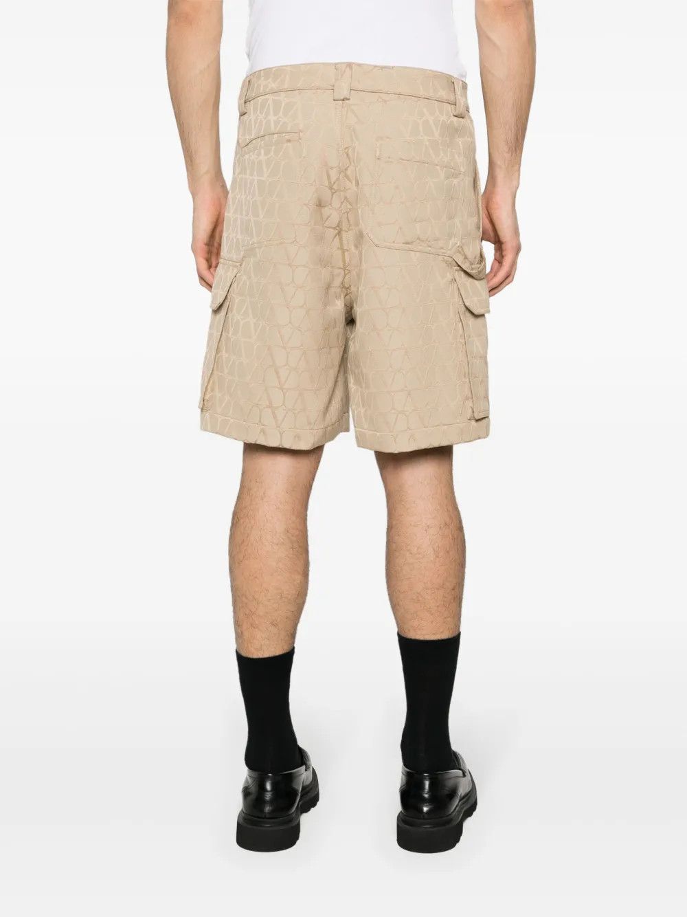 Valentino o1y0525 Cargo Short in Beige Size US 32 / EU 48 - 4 Thumbnail