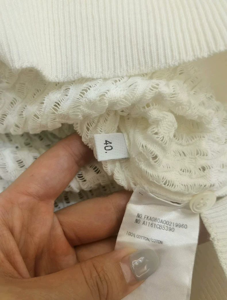 Thom Browne Thom Browne White knit sweater Size US XXS / EU 40 - 3 Thumbnail