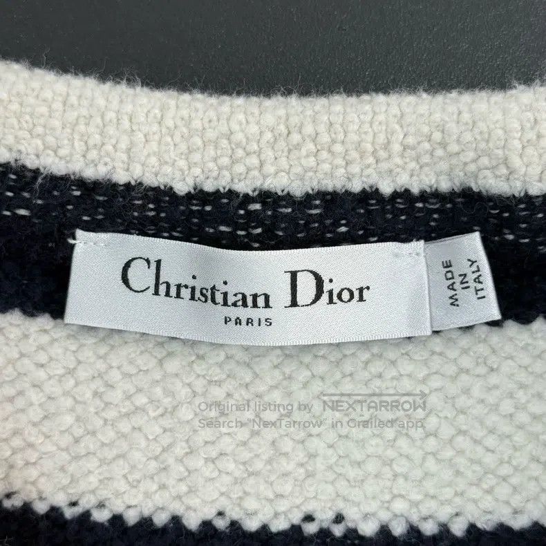 Dior Dior Blue and white striped classic logo short-sleeved kni Size XS / US 0-2 / IT 36-38 - 5 Thumbnail