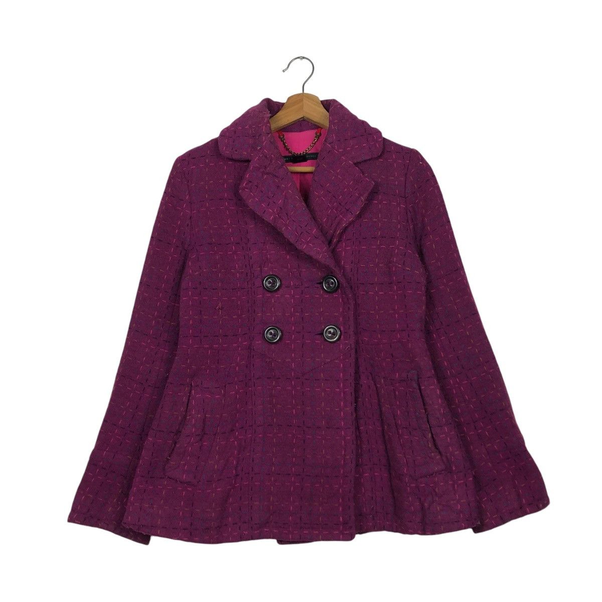 Marc by Marc Jacobs 🔥VINTAGE WOOL TWEED QUILTED JACKET MARC Size S / US 4 / IT 40 - 3 Thumbnail