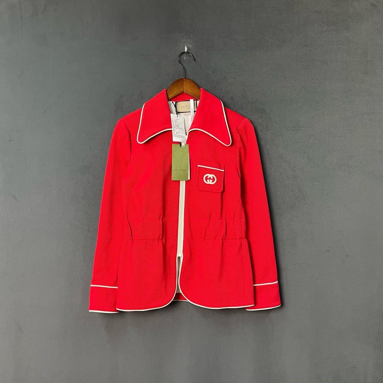 Gucci Gucci Red logo jacket 2501-Nextarrow Size US M / EU 48-50 / 2 - 1 Thumbnail