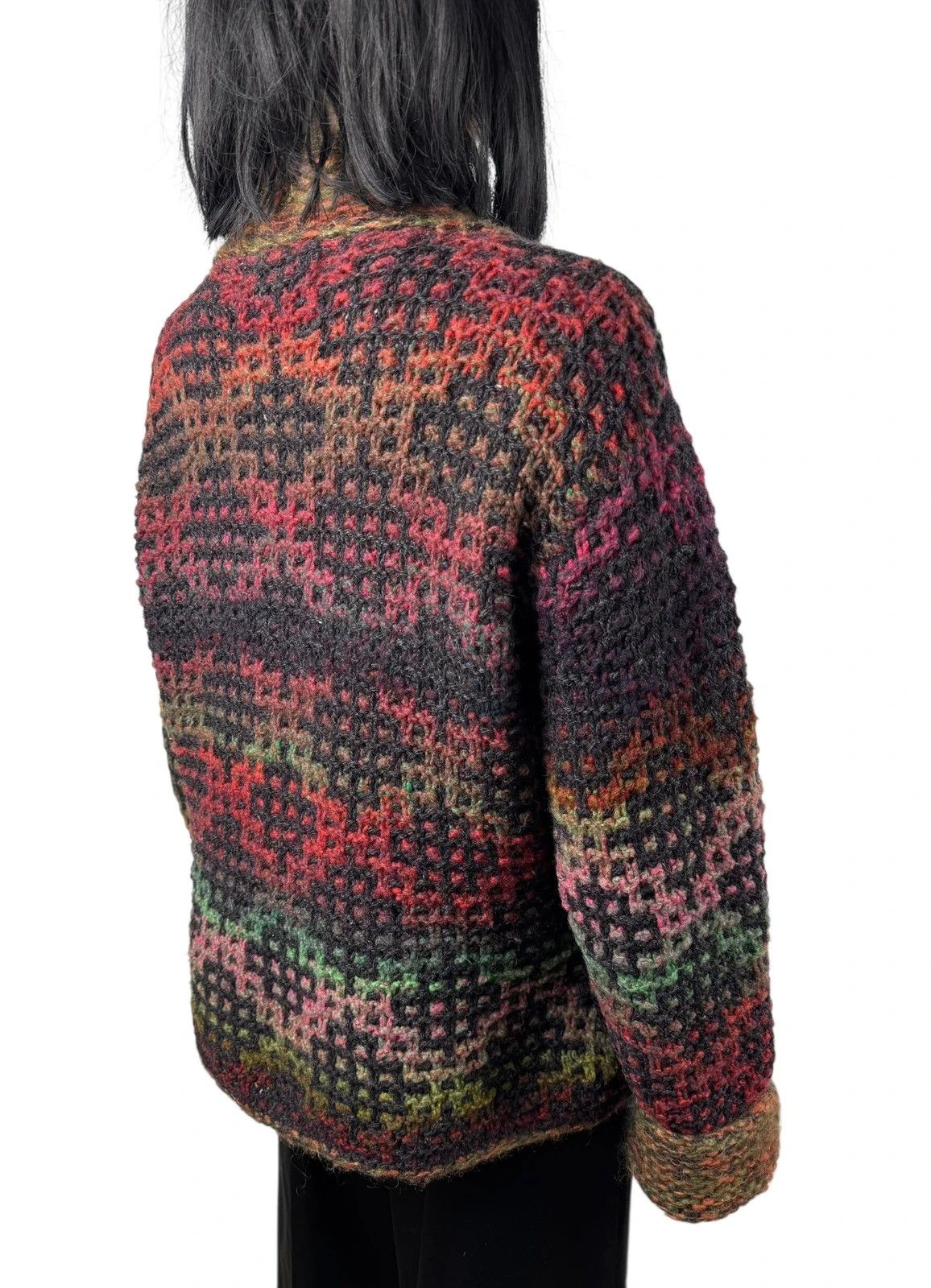 Other Edel Macbride Donegal Knit Cardigan Wool Silk Ireland Size XL / US 12-14 / IT 48-50 - 7 Thumbnail