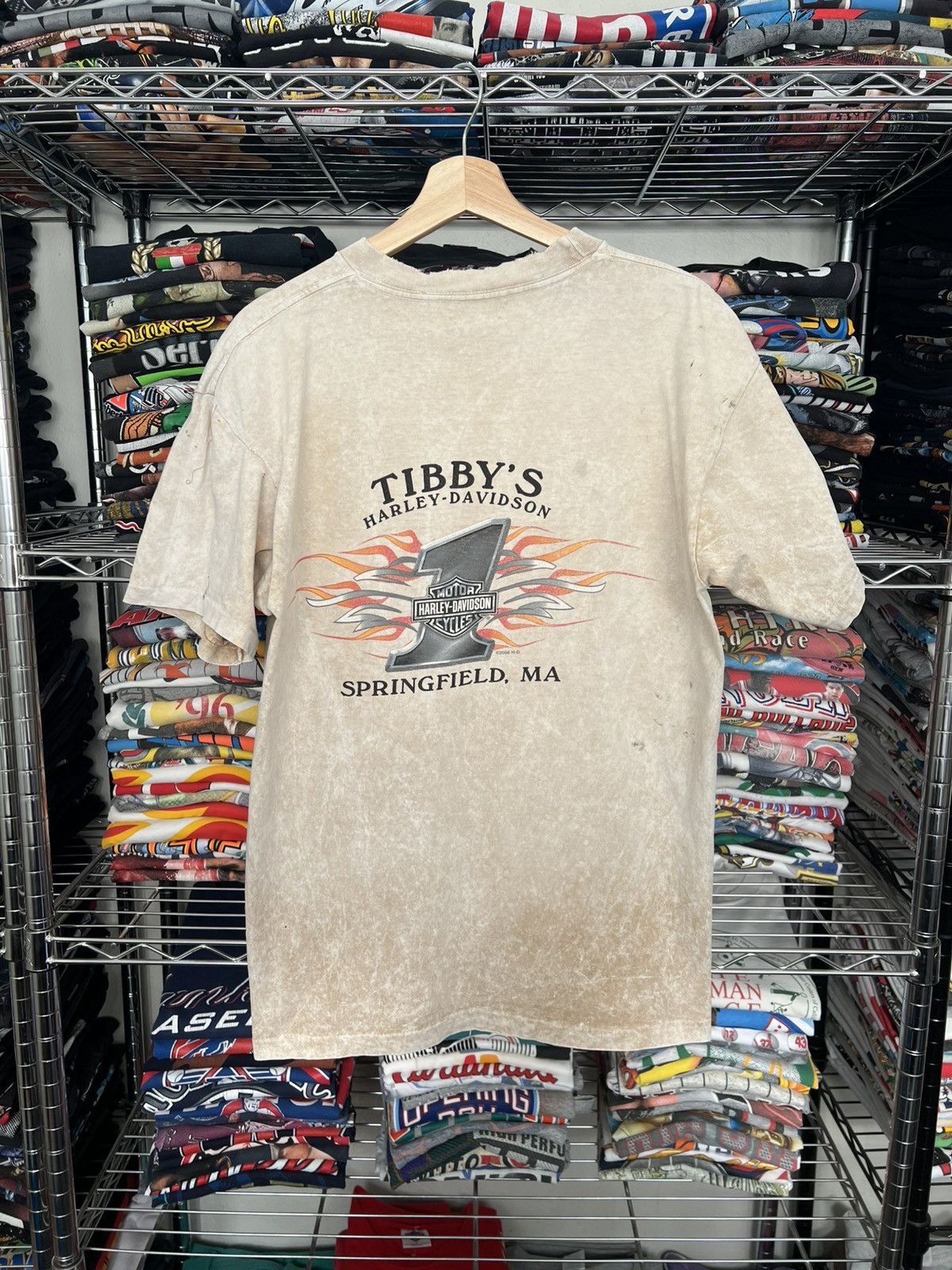 Harley Davidson 2005 H-D Flaming 1 Tibby’s Springfield Tee Size US L / EU 52-54 / 3 - 2 Thumbnail