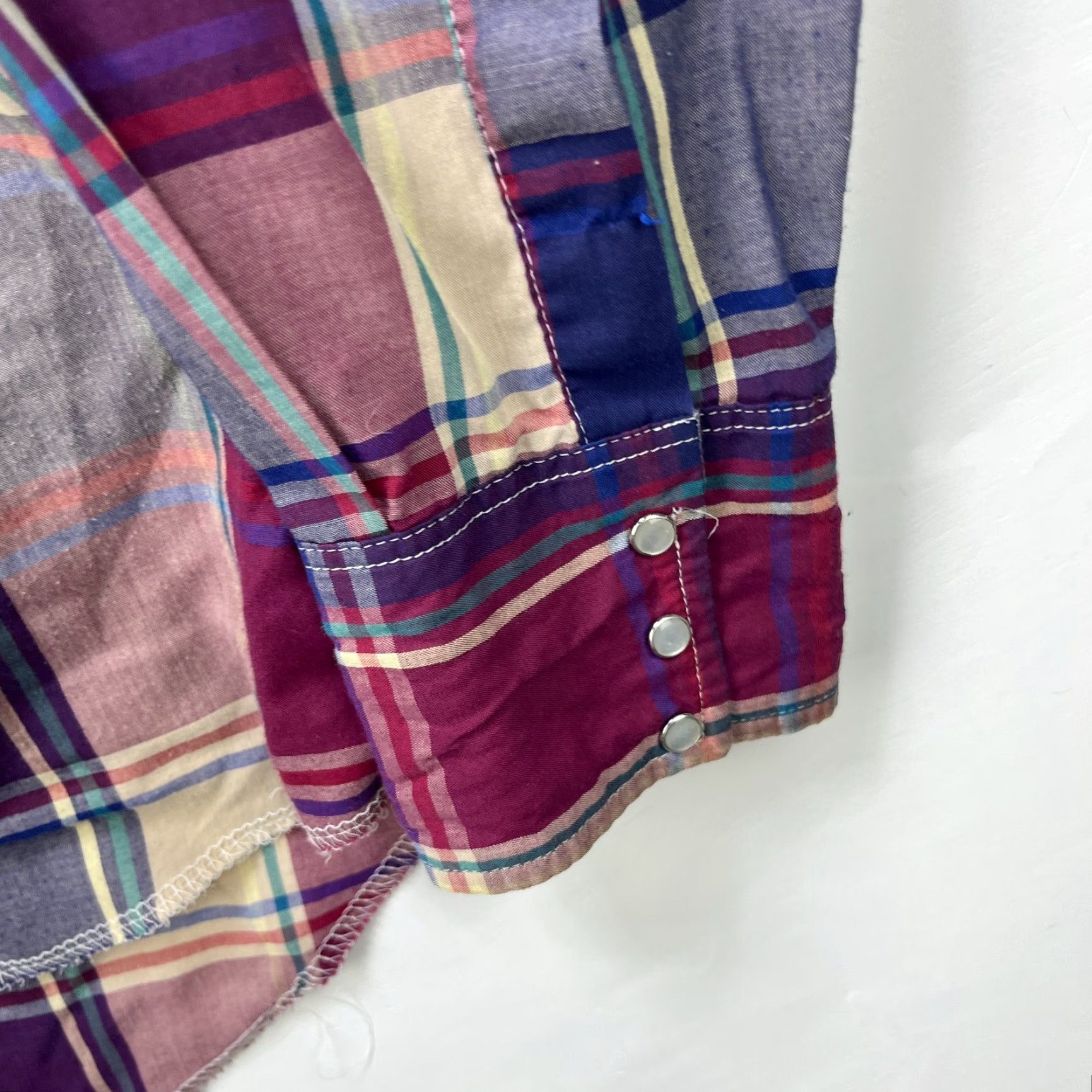 Wrangler VINTAGE Wrangler Western Snap Button Long Sleeve Shirt Large Mens Red 90s Wrangler Shirt Mens Vintage Red Long Sleeve Shirt Size US L / EU 52-54 / 3 - 4 Thumbnail