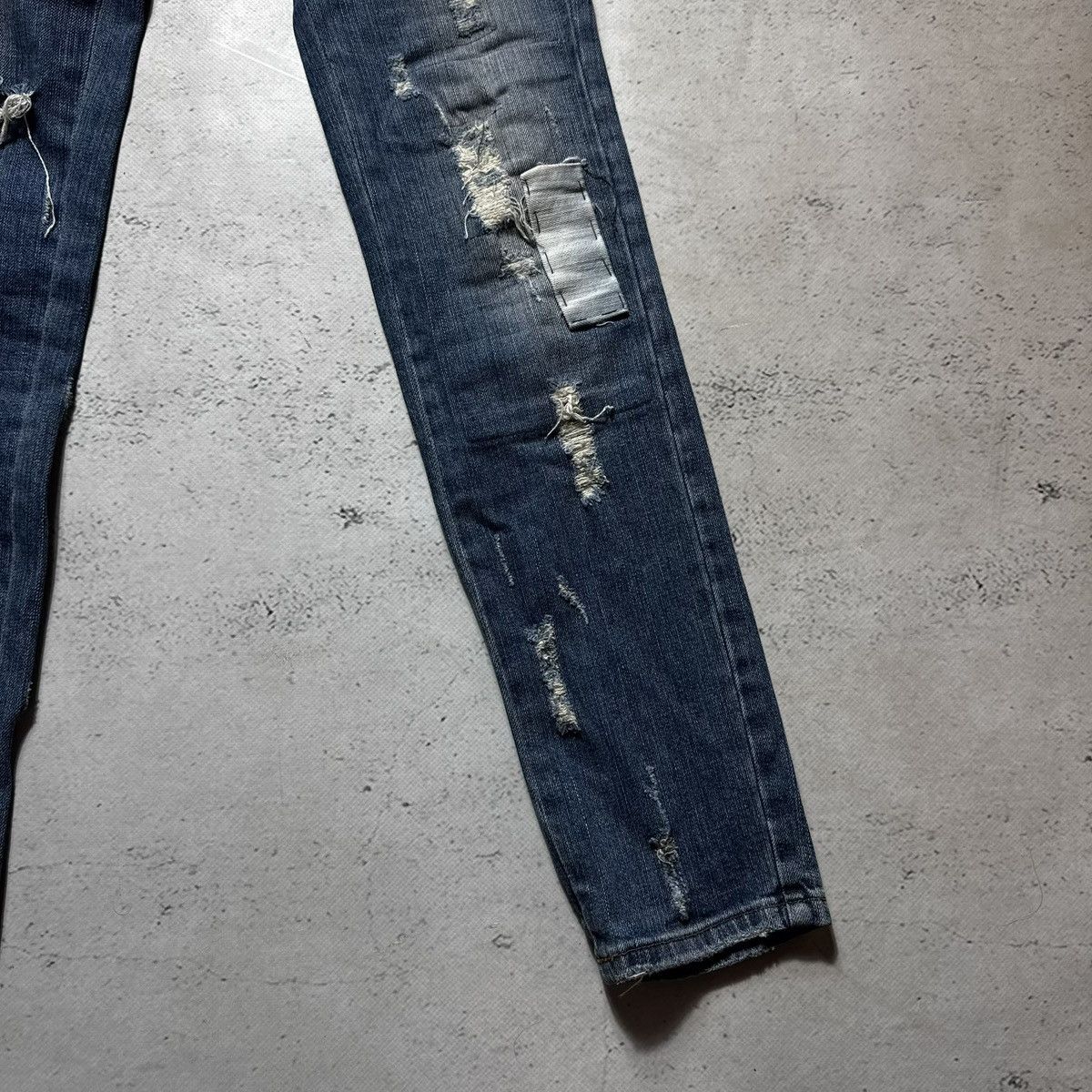 John Galliano drip john galliano distressed women jeans destroy avantgarde Size 27" / US 4 / IT 40 - 4 Thumbnail