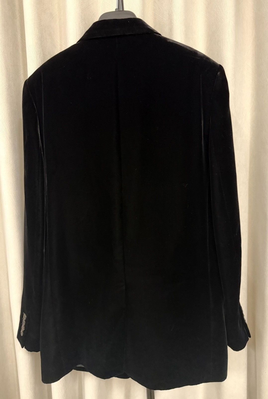 Saint Laurent Paris Saint Laurent 22FW Velvet Peak Lapel Smoking Jacket Size 52S - 4 Thumbnail