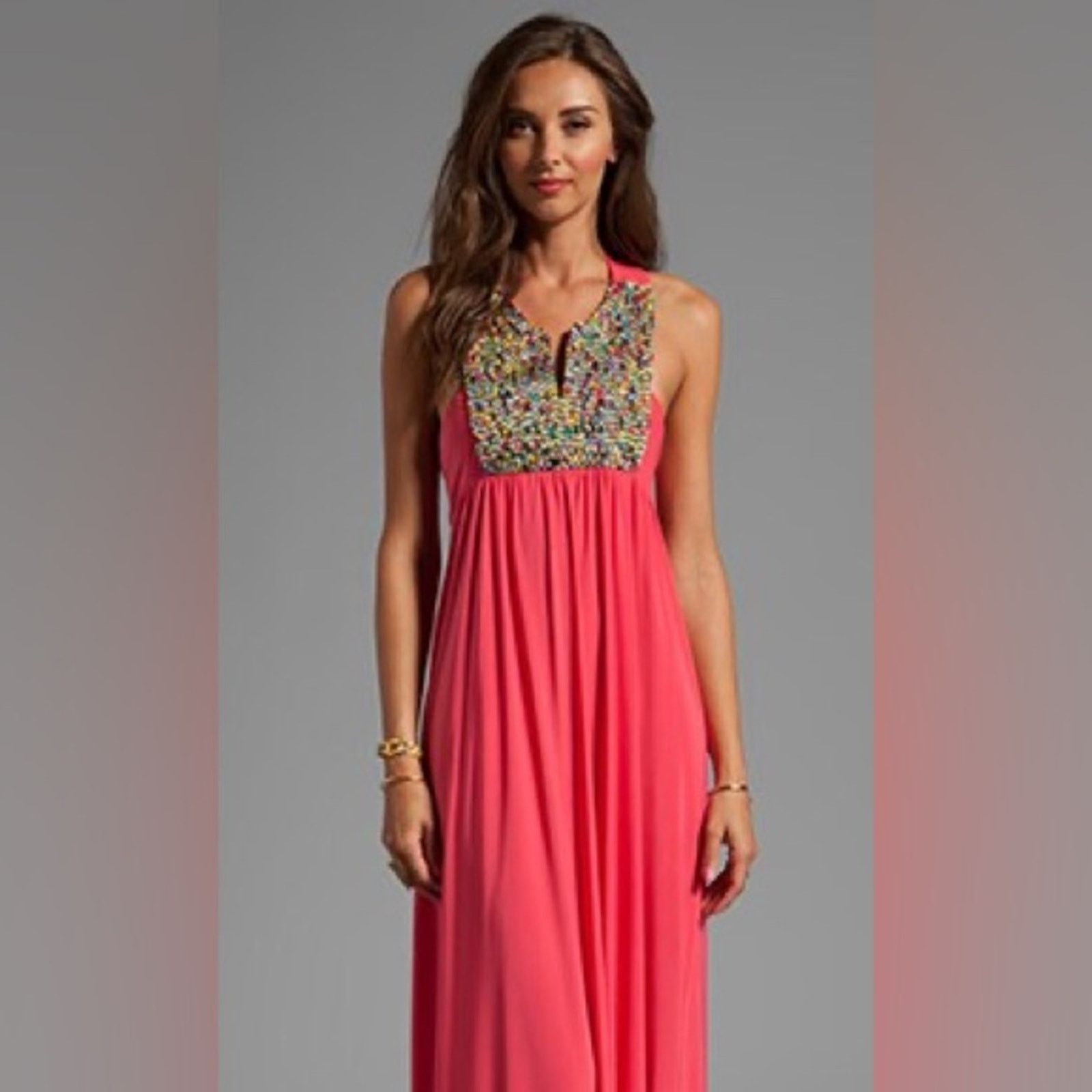 REVOLVE T-Bags LosAngeles Revolve Embroidered Front Maxi in White XS Size XS / US 0-2 / IT 36-38 - 8 Thumbnail
