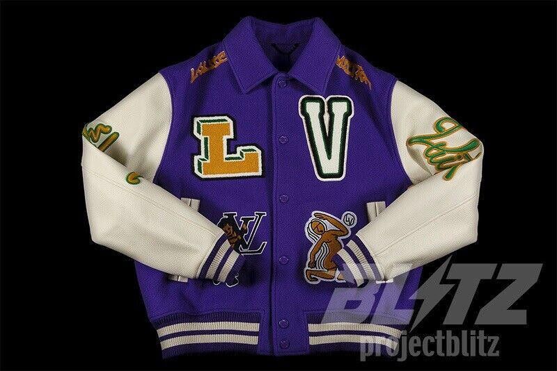 Louis Vuitton FW22 LOUIS VUITTON MULTI-PATCHES VARSITY JACKET Size US M / EU 48-50 / 2 - 2 Thumbnail
