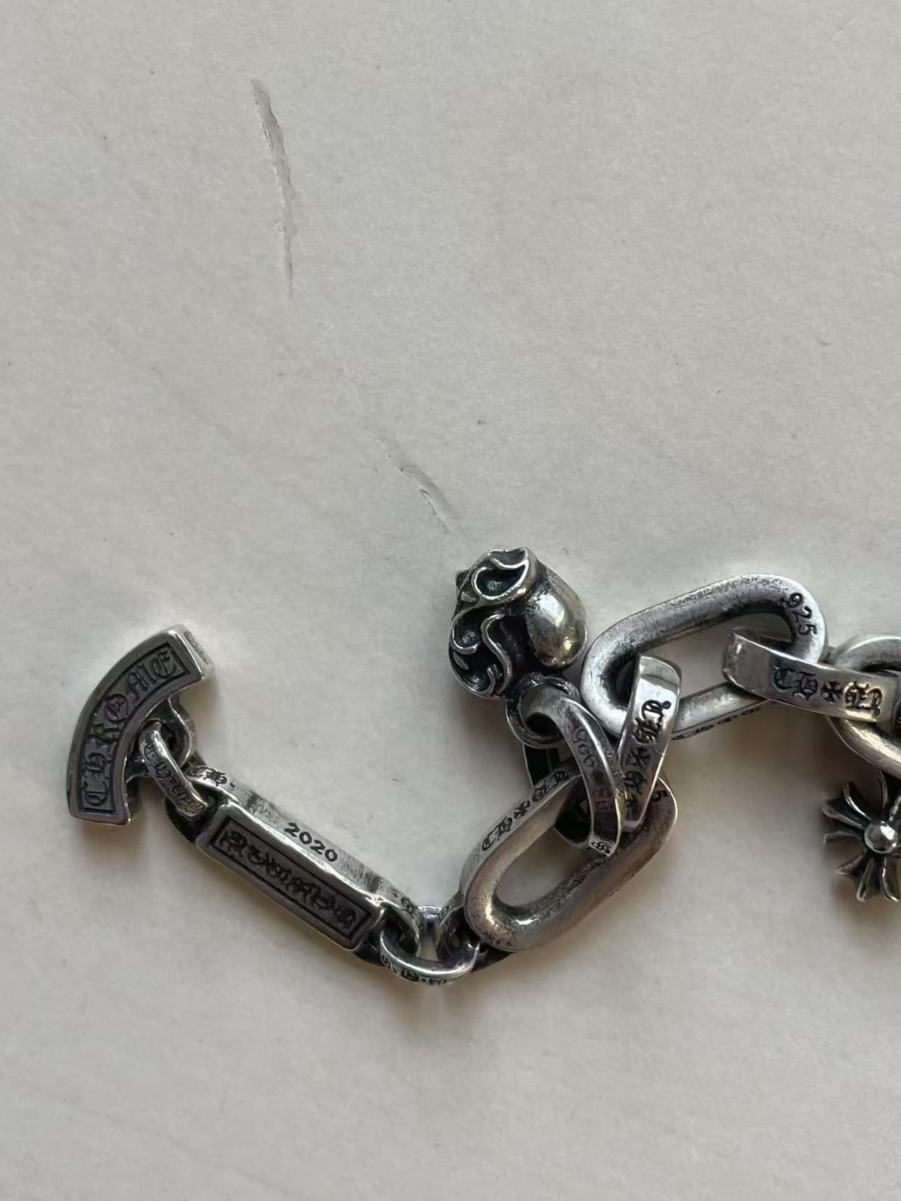 Chrome Hearts Chrome Hearts Multi Element Drop Paperchain Bracelet Size ONE SIZE - 6 Thumbnail