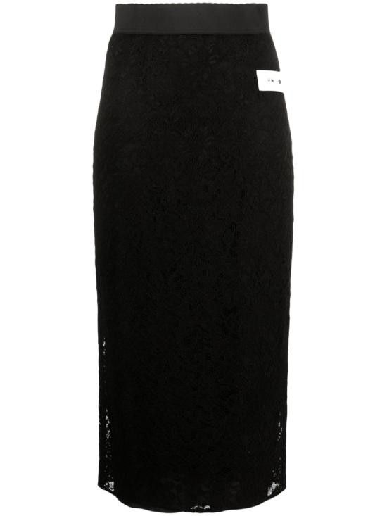 Dolce & Gabbana DOLCE & GABBANA Women Mid Skirts F4CNWT FLRFFN0000 Black Size 27" / US 4 / IT 40 - 1 Thumbnail