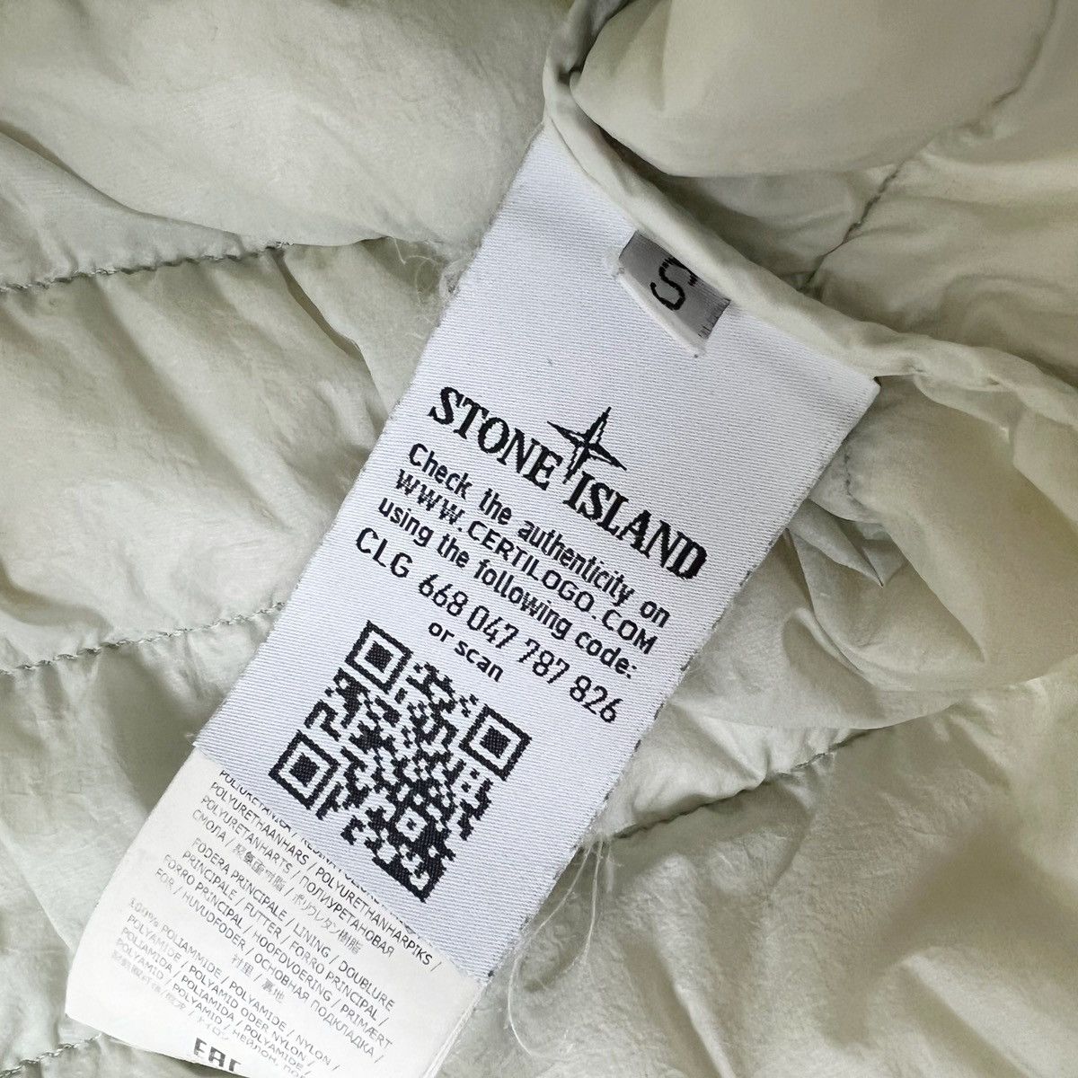 Stone Island Stone Island Beige Padded Overshirt Jacket Size US S / EU 44-46 / 1 - 6 Thumbnail