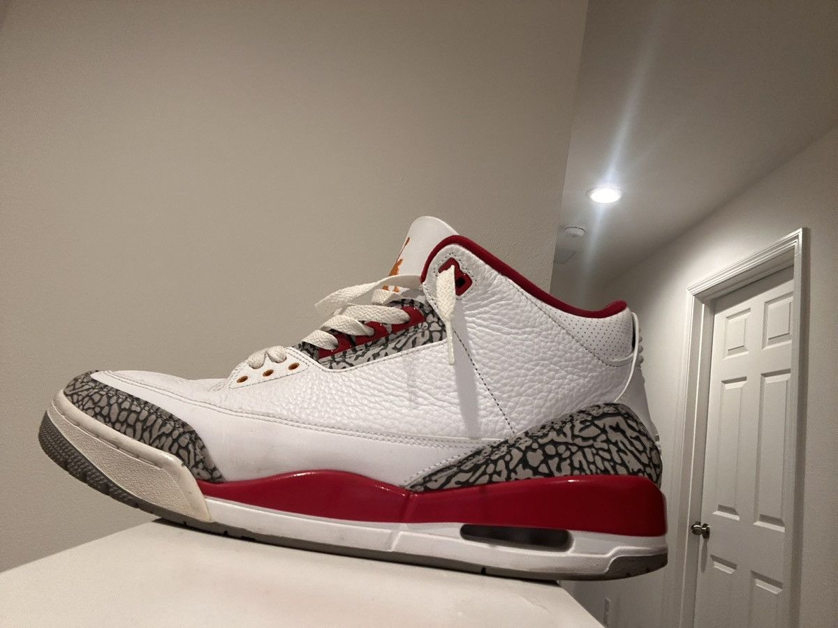 Jordan Brand Retro 3 “Cardinal Reds” Size US 13 / EU 46 - 1 Thumbnail