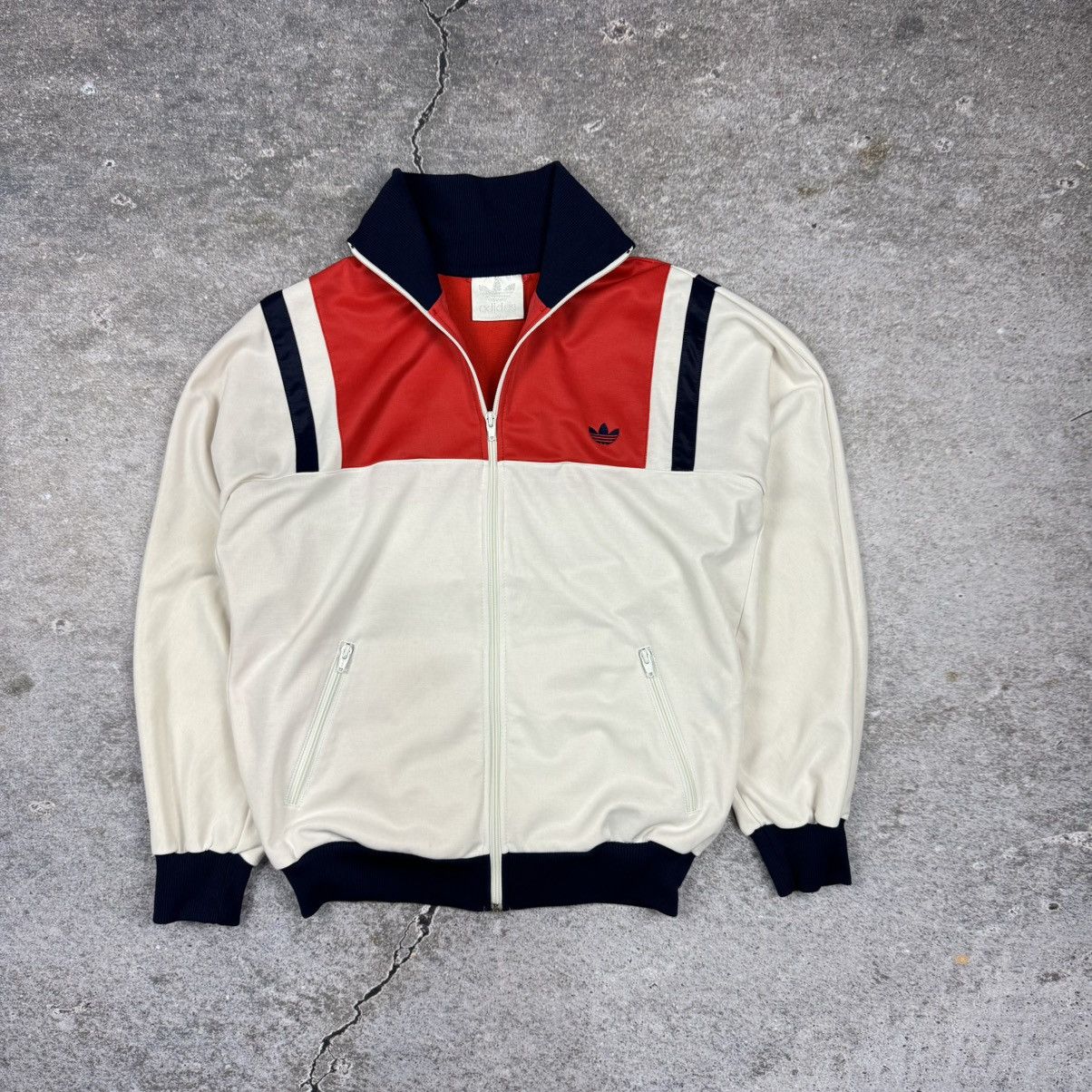 Adidas Rare 80s Vintage Adidas Track Top - Made in Malta (Size 50) Size US M / EU 48-50 / 2 - 2 Thumbnail